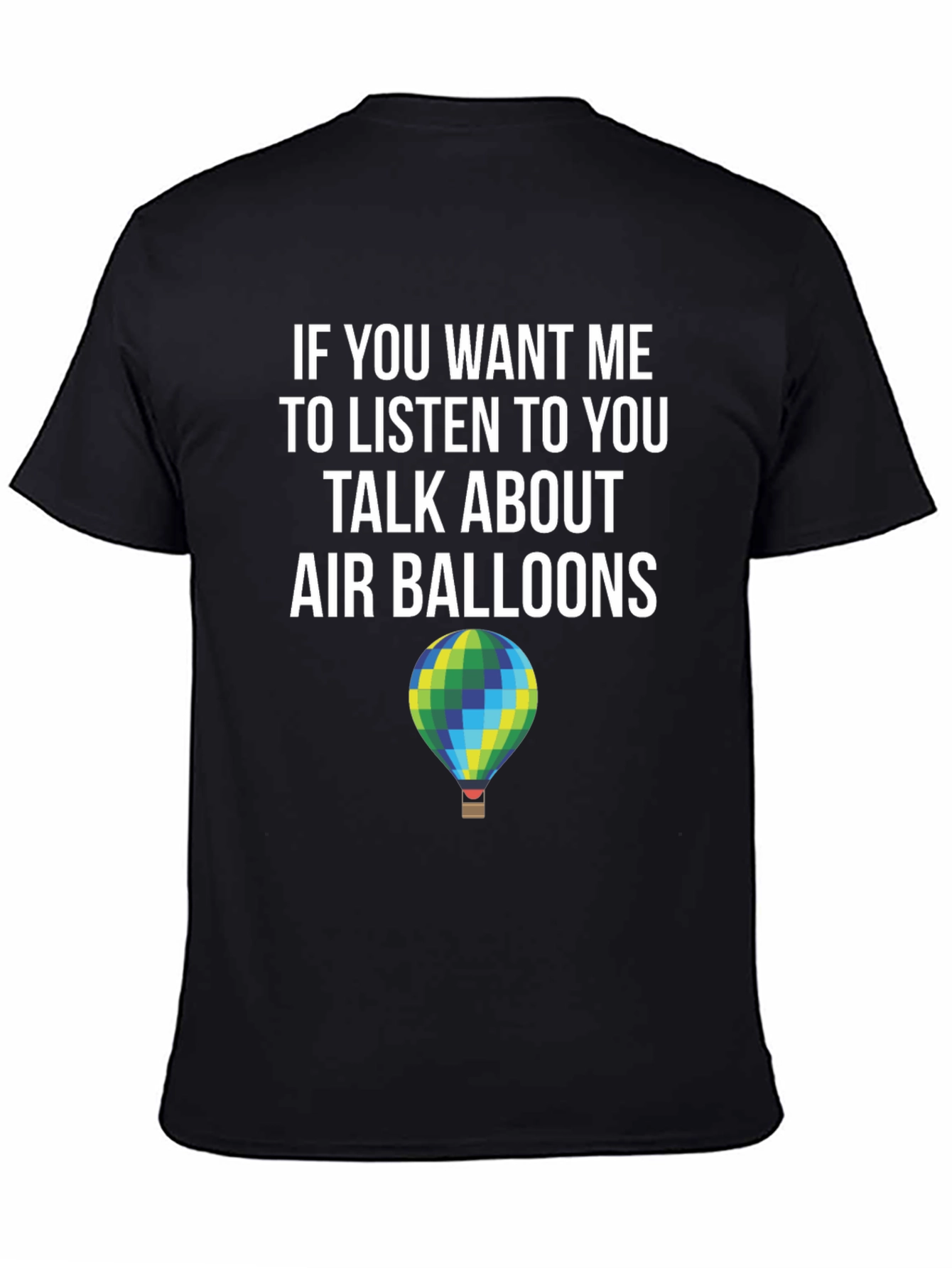Black Air Balloon Talk T-Shirt - Listener Edition view 4