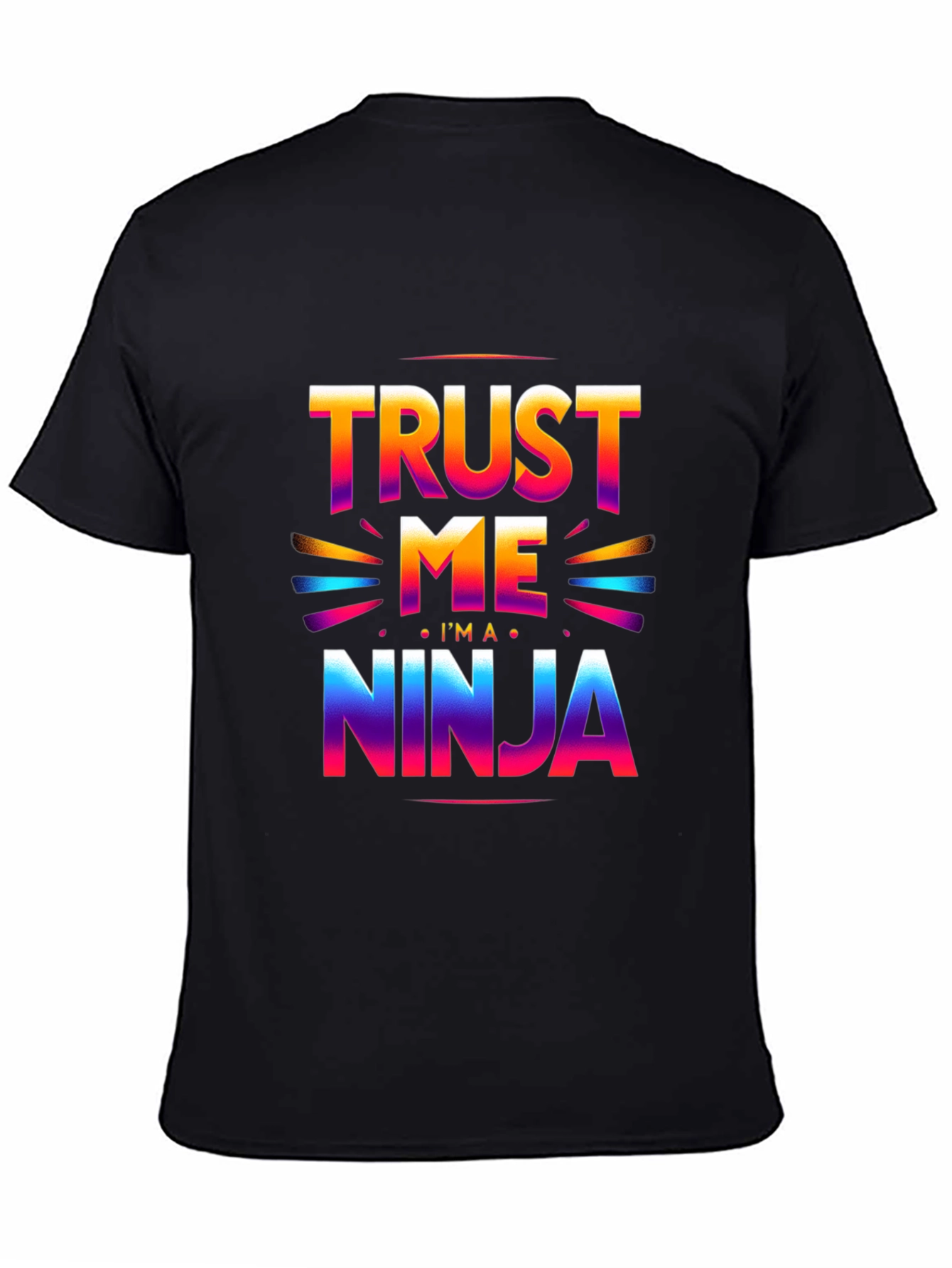 Black Trust Me, I'm a Ninja T-Shirt view 4