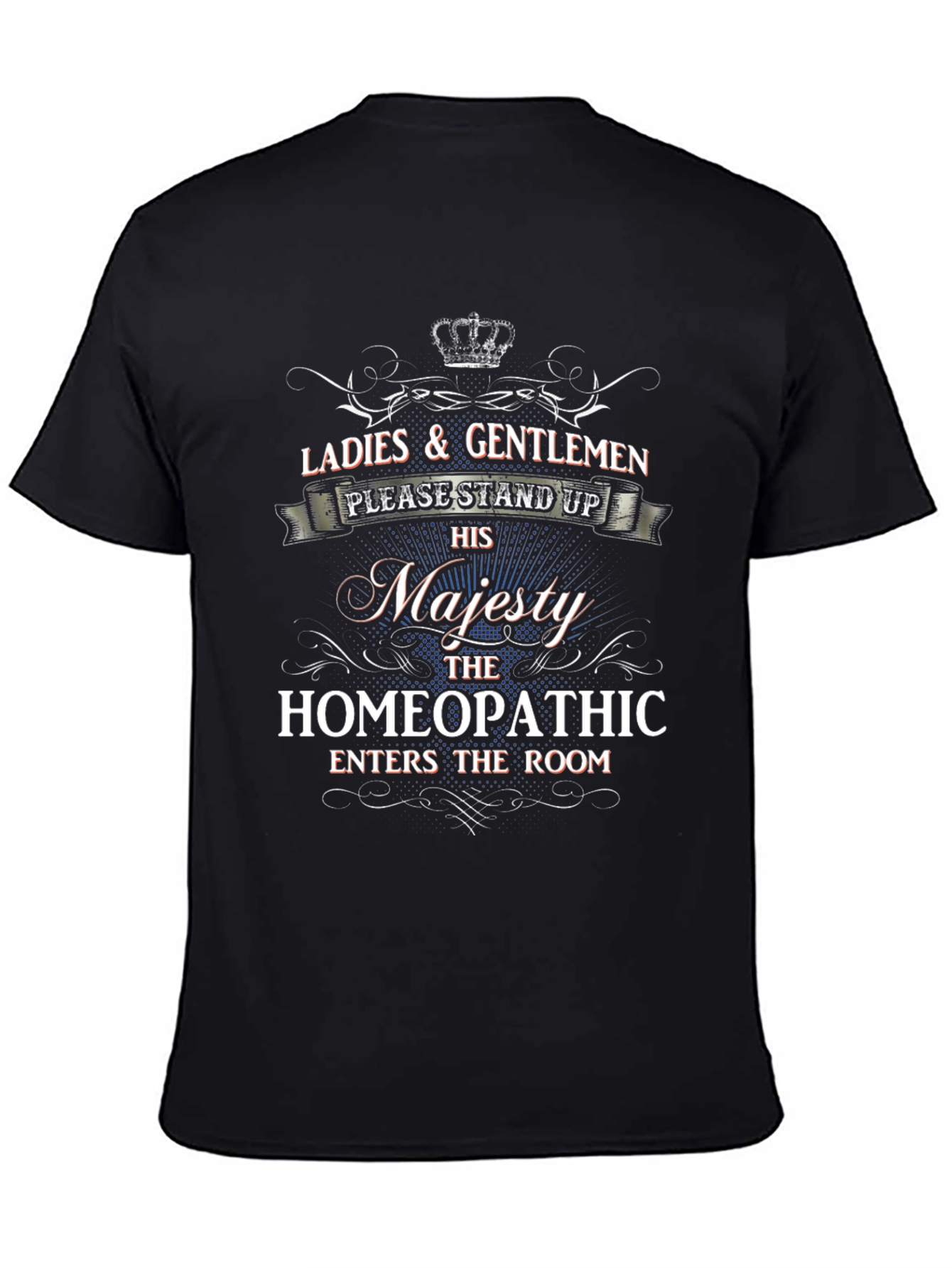 Black Homeopathic Majesty T-Shirt view 4