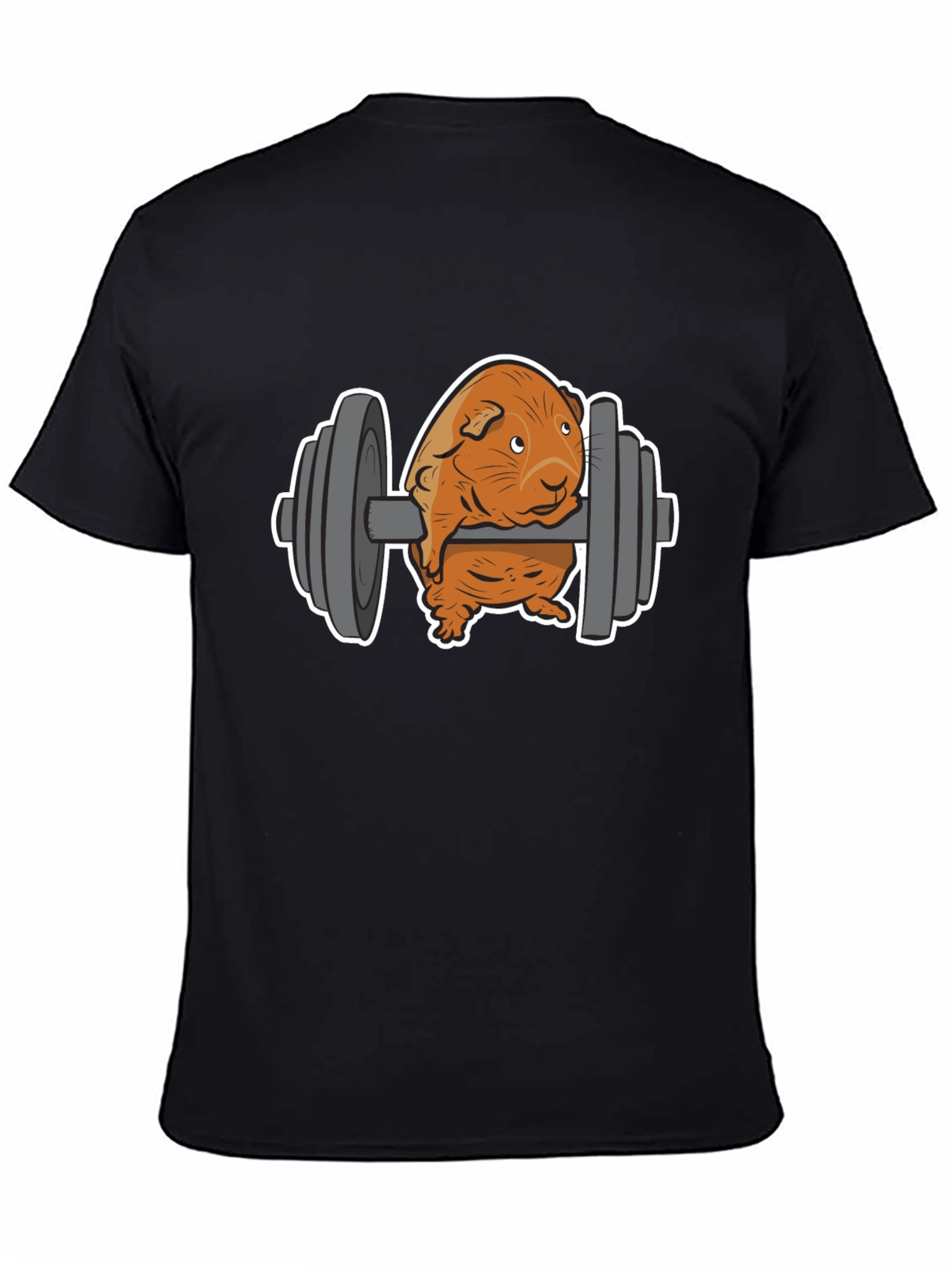 Black Guinea Pig Gym T-Shirt view 4