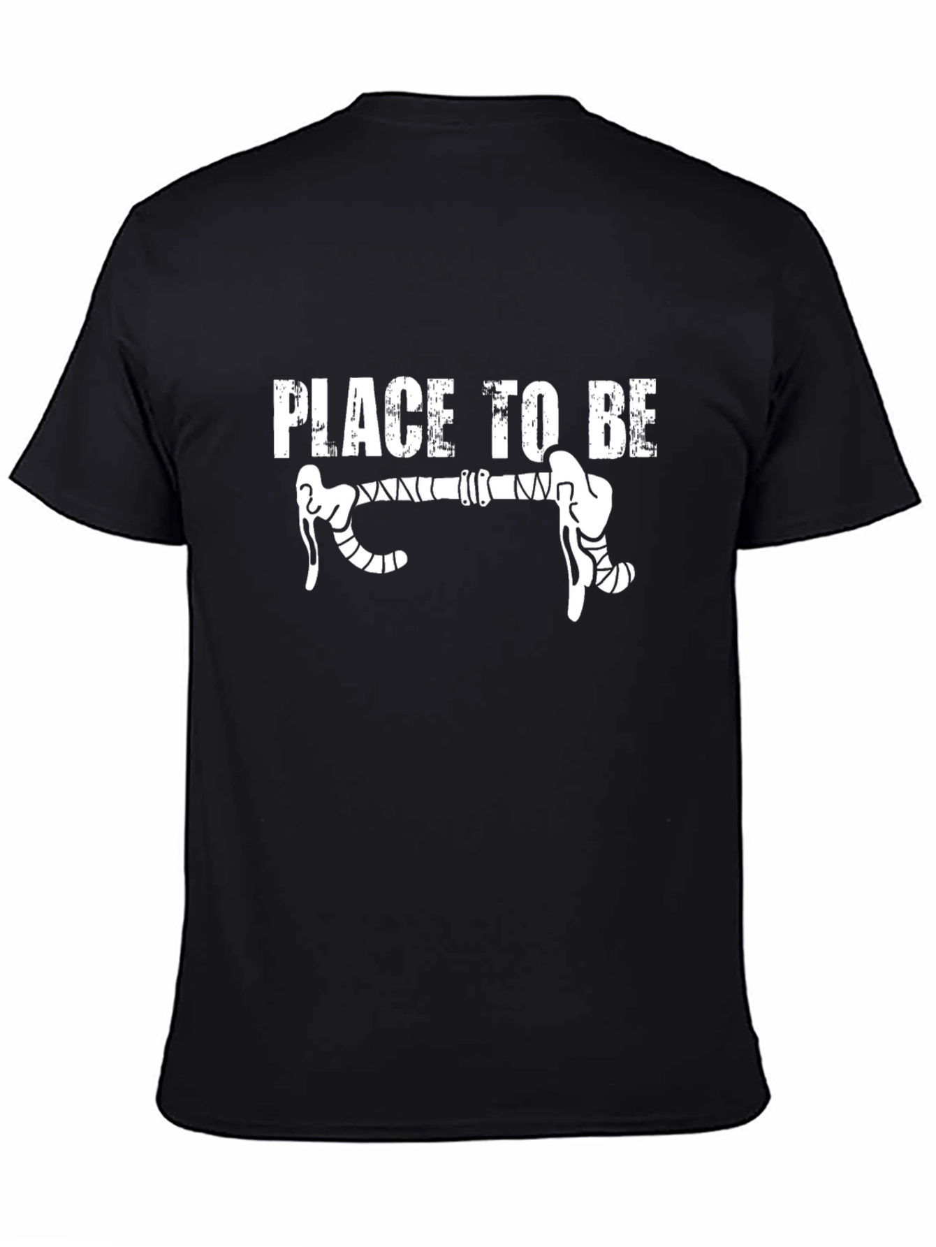 Black Place To Be T-Shirt - Cycling Road Bike view 4
