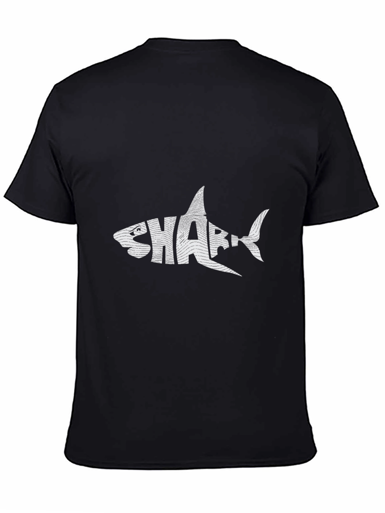 Black Shark Graphic Tee - Stylish Black T-Shirt view 4