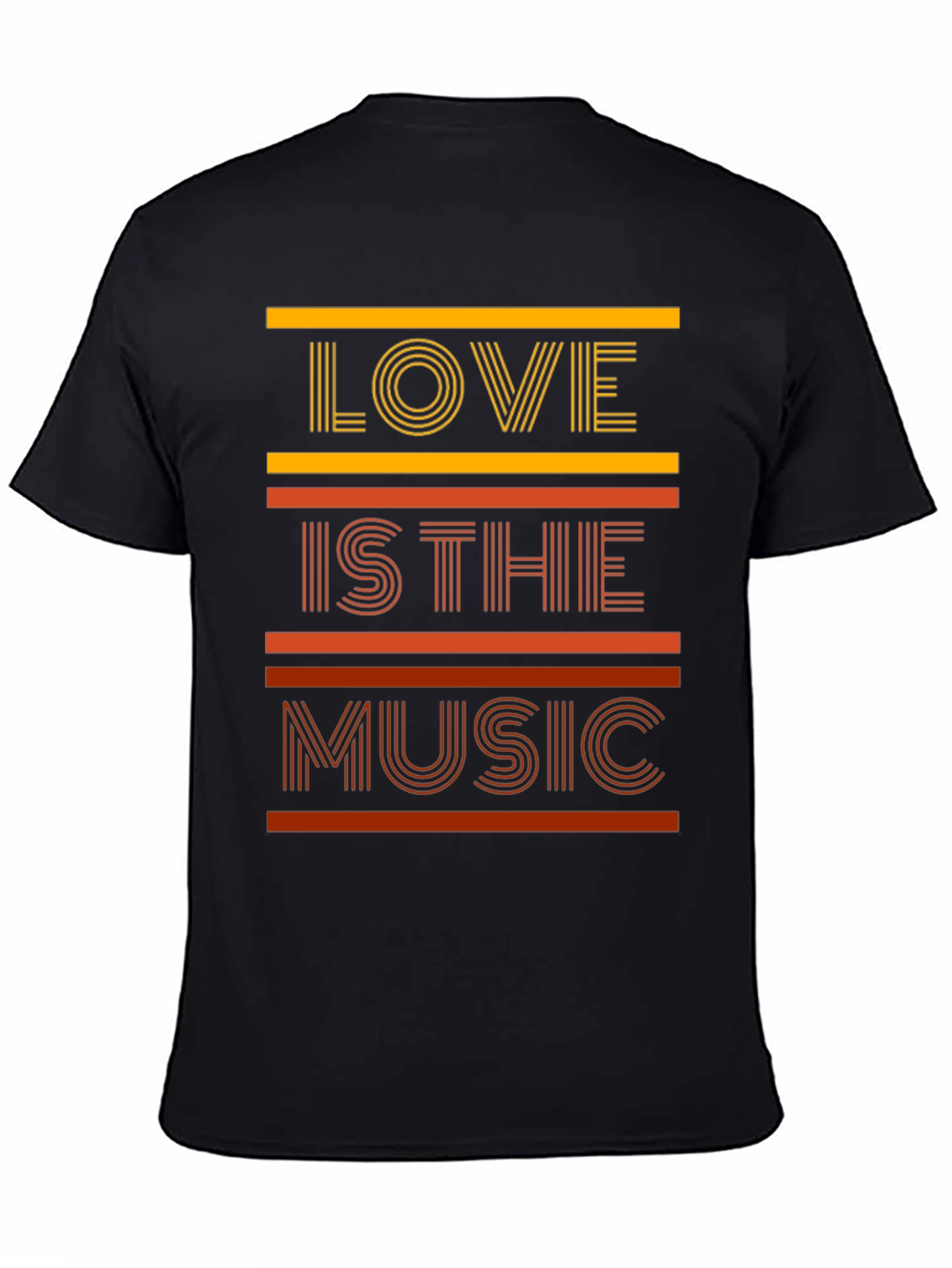 Black Love is the Music T-Shirt - Stylish Graphic Tee view 4