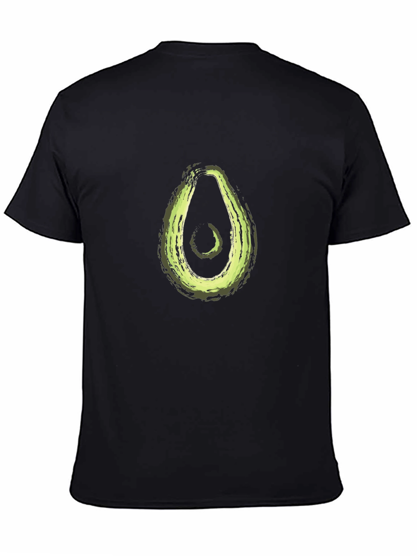 Black Avocado Graphic Print Black T-Shirt view 4