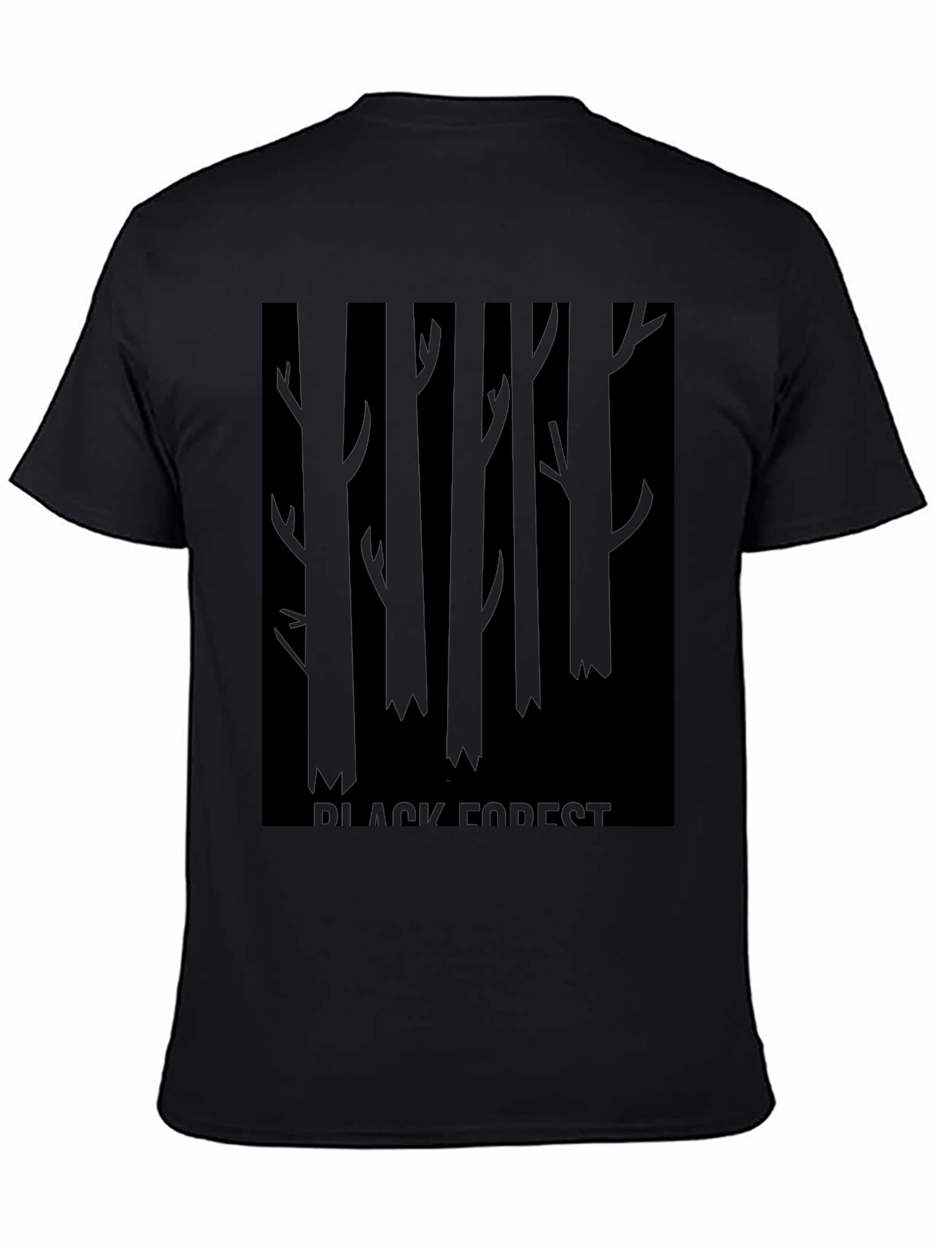 Black Black Forest Graphic Tee - Dark Style view 4