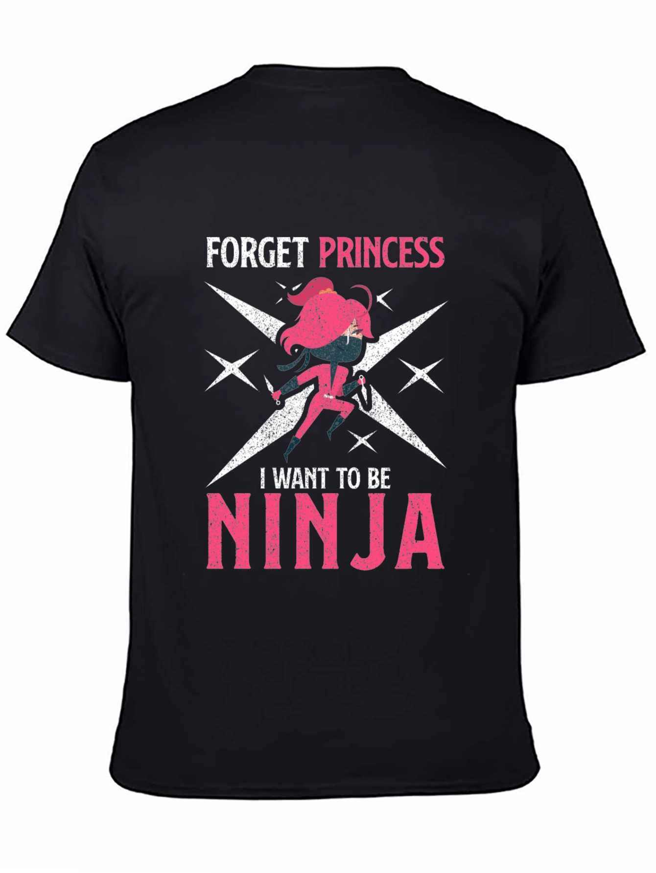 Black Forget Princess, Be Ninja Graphic Tee view 4