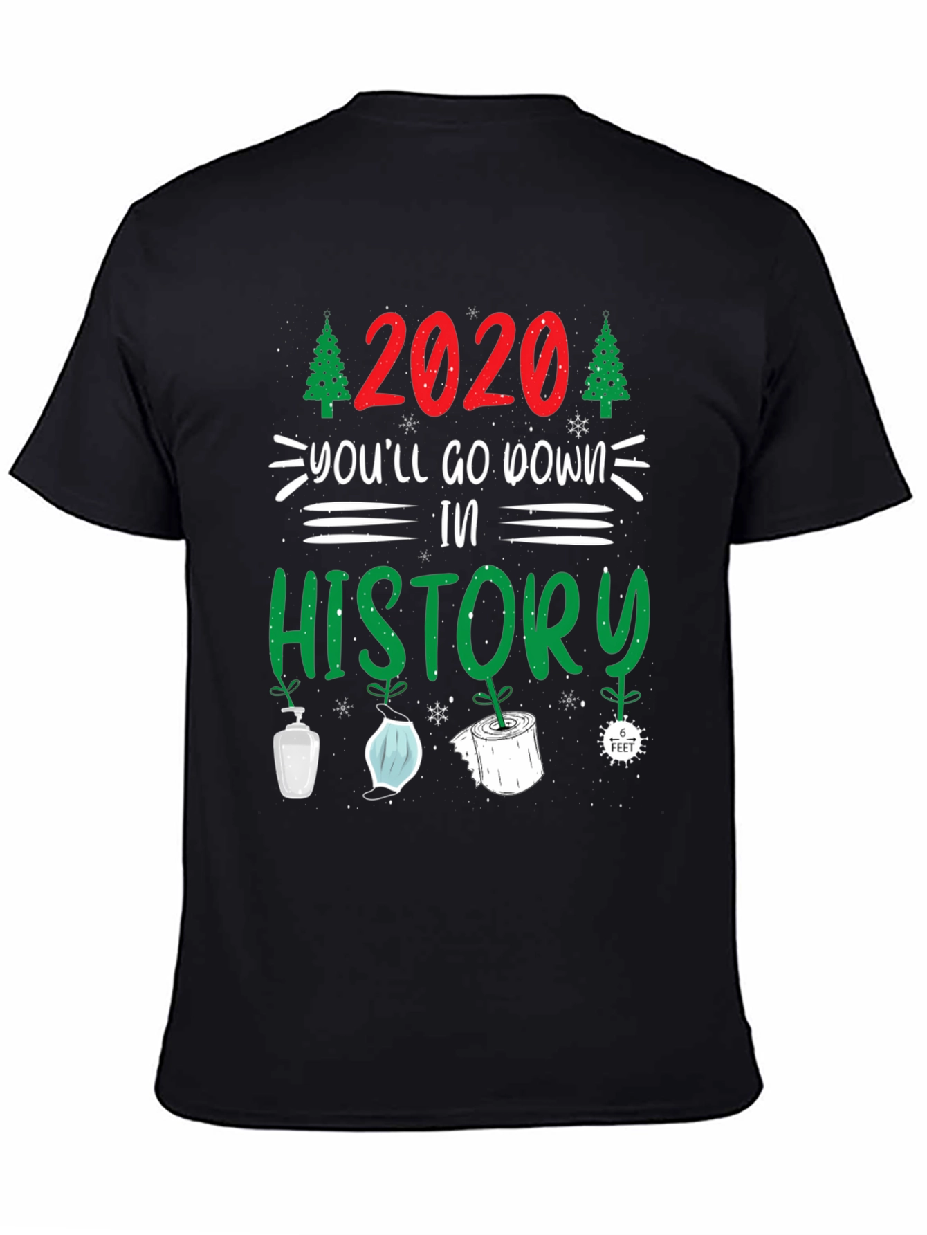 Black 2020 History Graphic Tee view 4