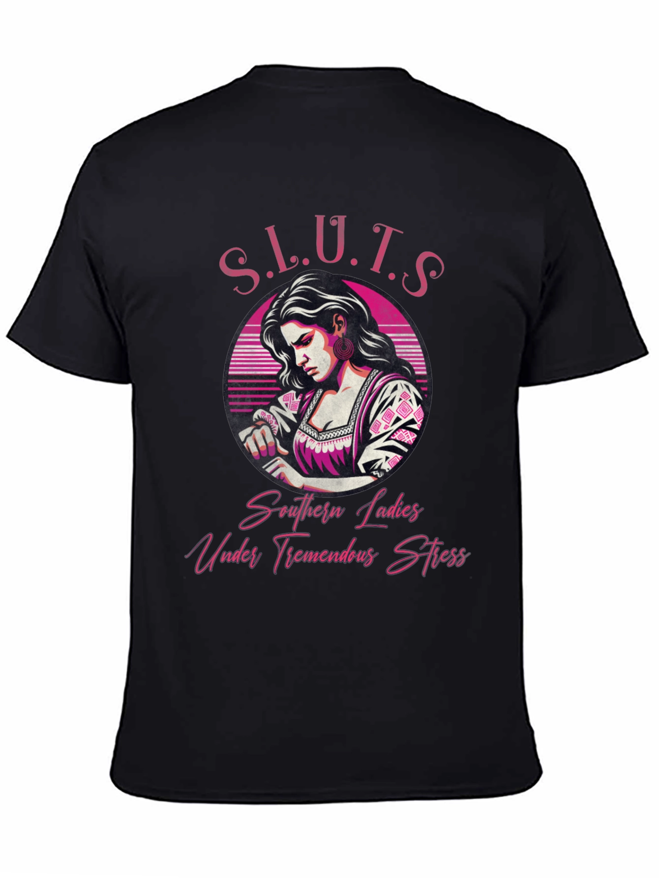 Black Southern Ladies T-Shirt - Unique Graphic Design view 4