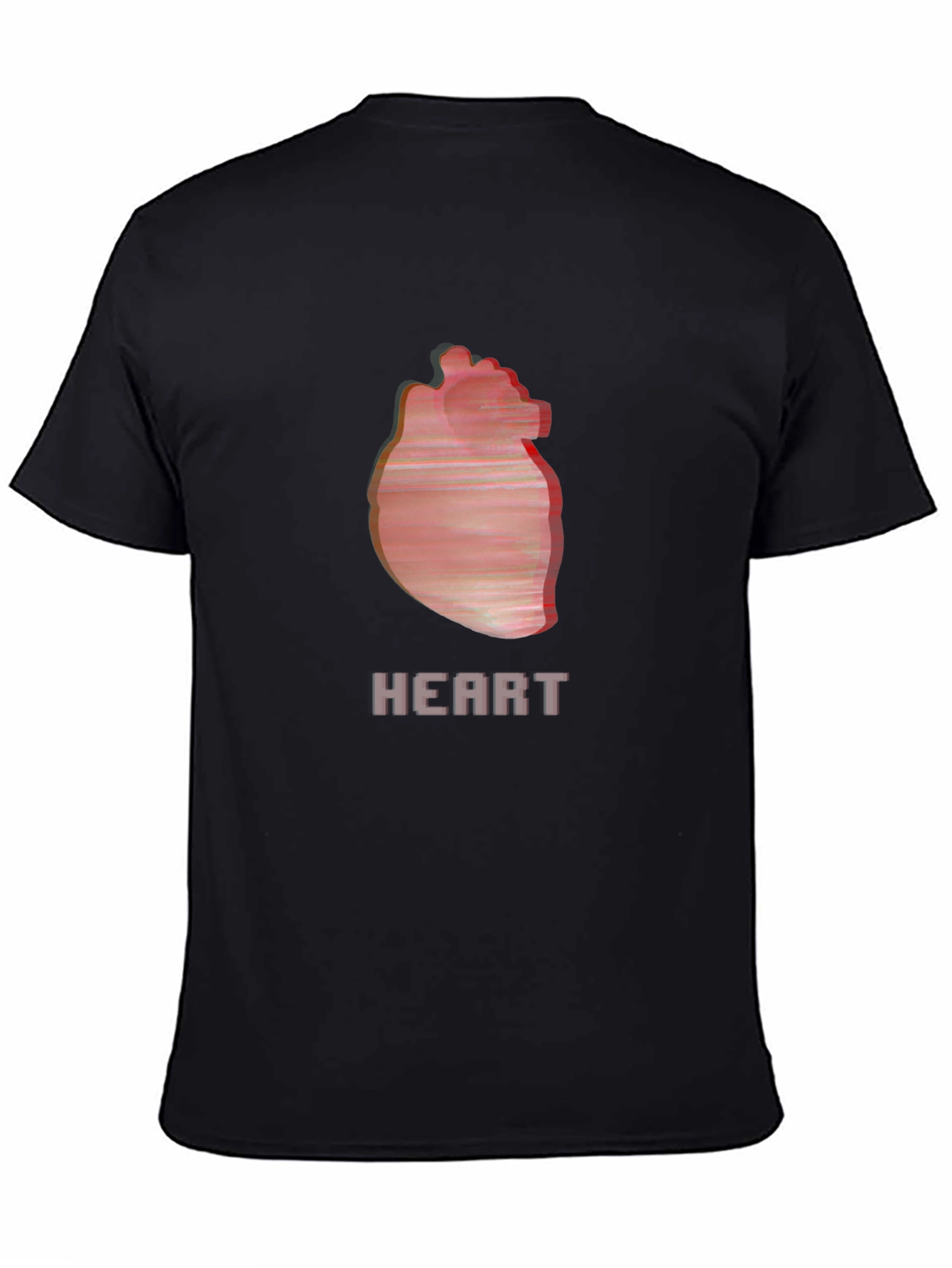 Black Heart Graphic Black T-Shirt view 4