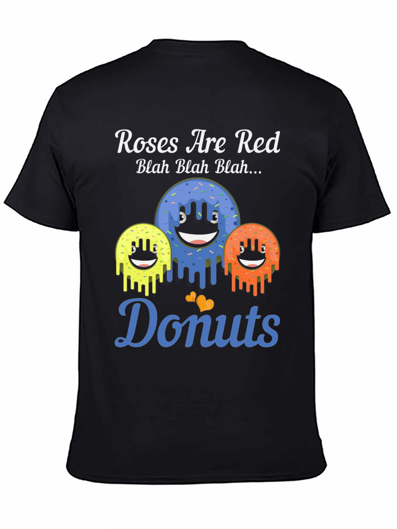 Black Roses are Red Donuts Graphic T-Shirt view 4