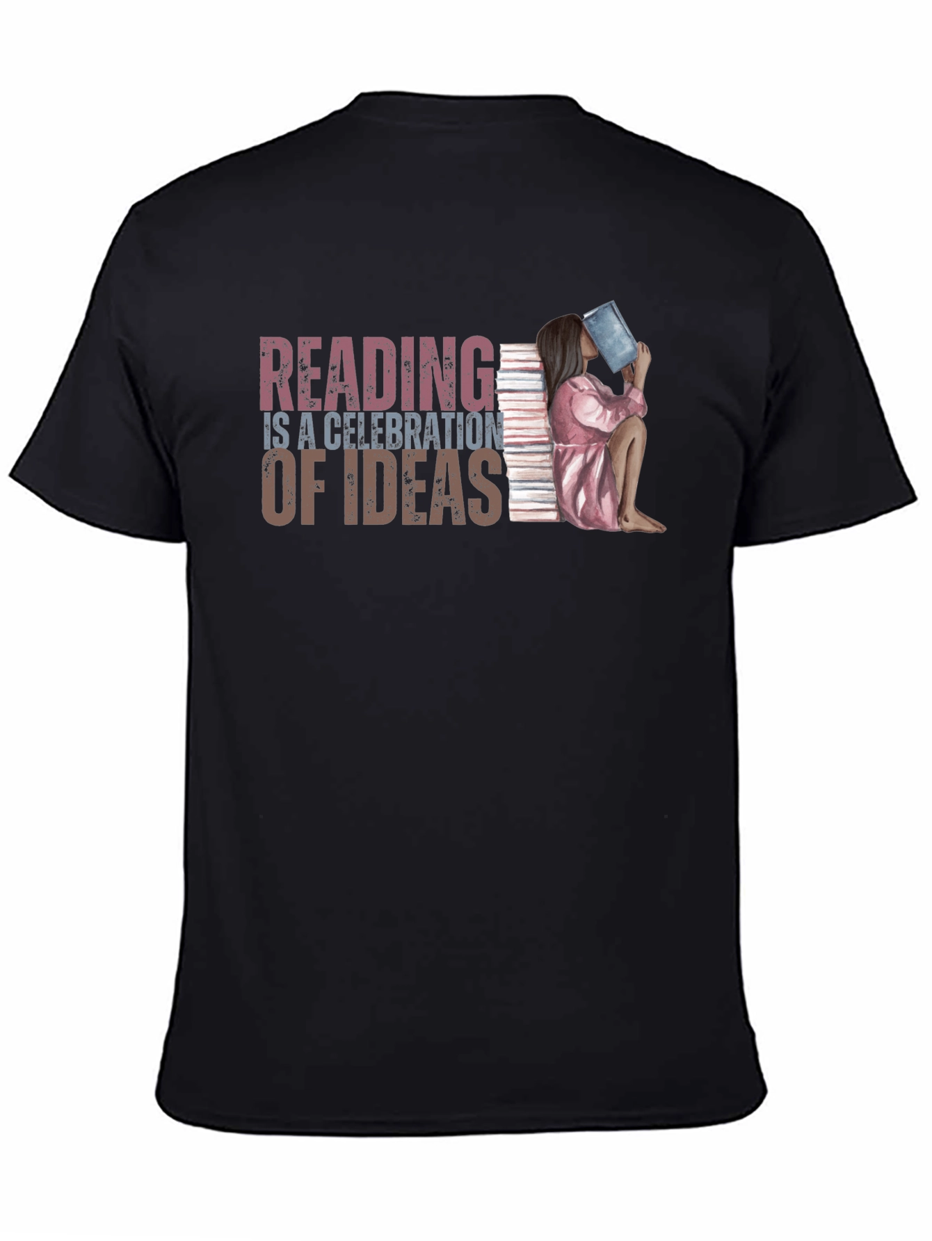 Black Reading is Celebration of Ideas T-Shirt view 4