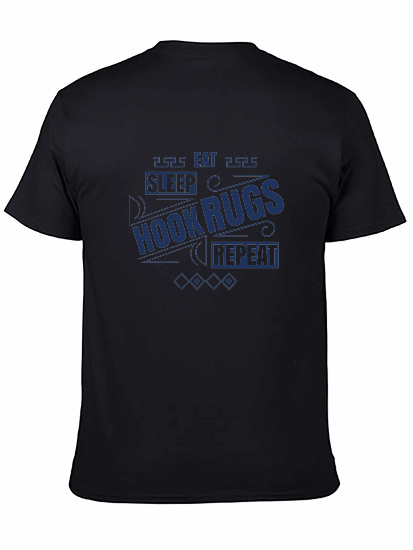 Black Hook Rugs T-Shirt: Sleep, Eat, Repeat! view 4