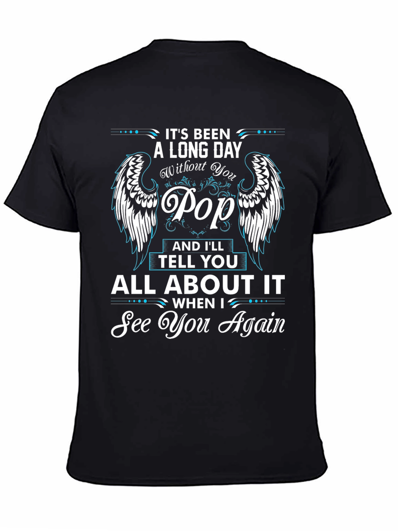 Black In Memory of Pop T-Shirt - See You Again view 4