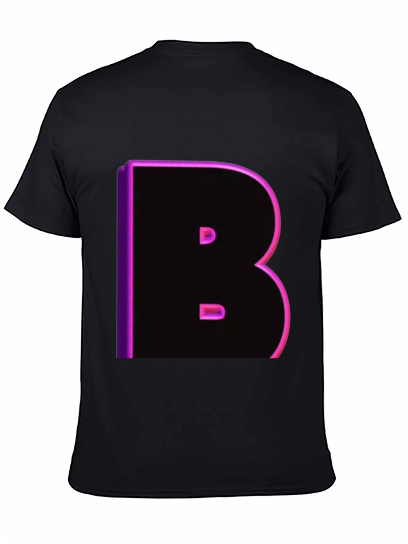 Black Bold B Neon T-Shirt - Black view 4