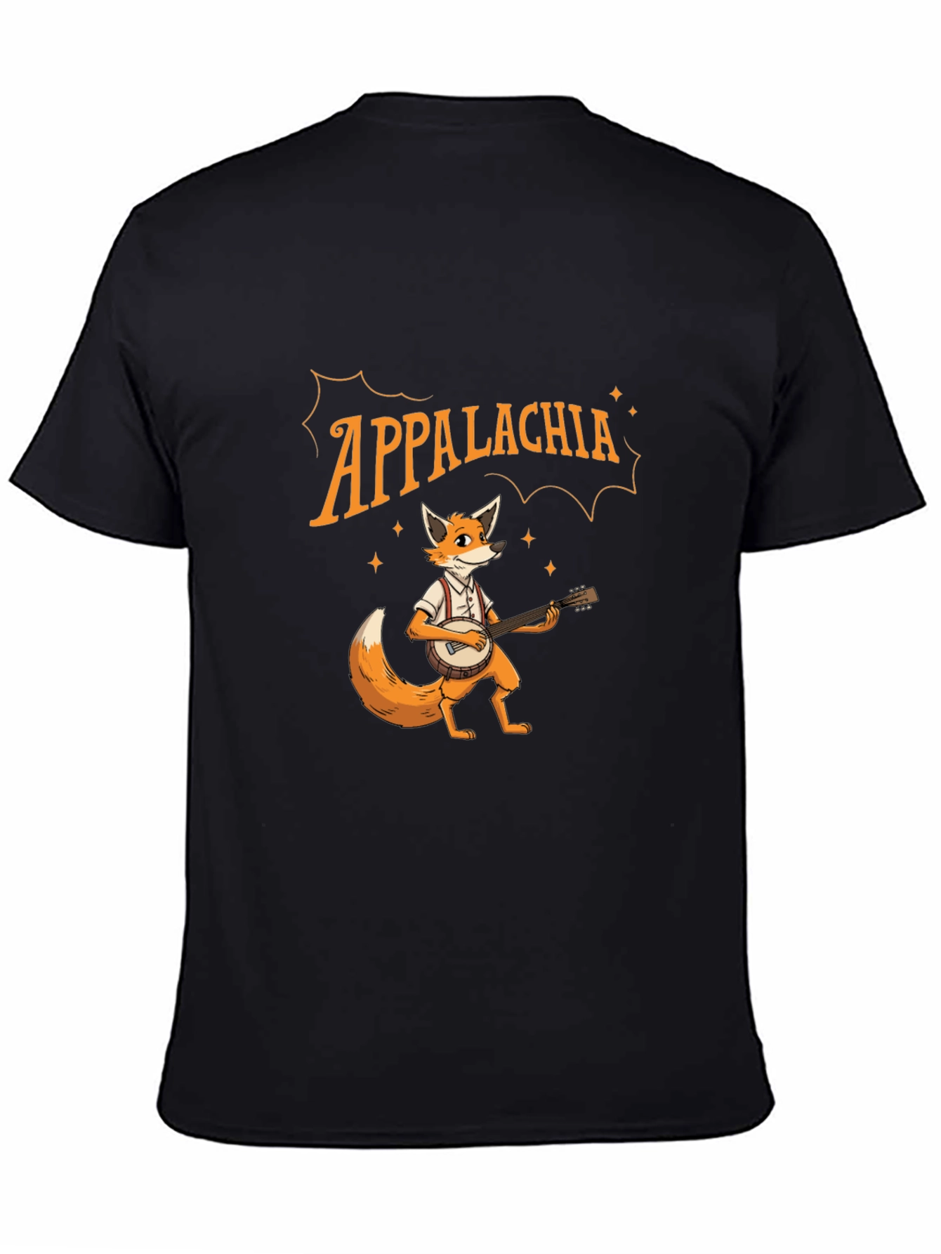 Black Appalachia Fox T-Shirt view 4