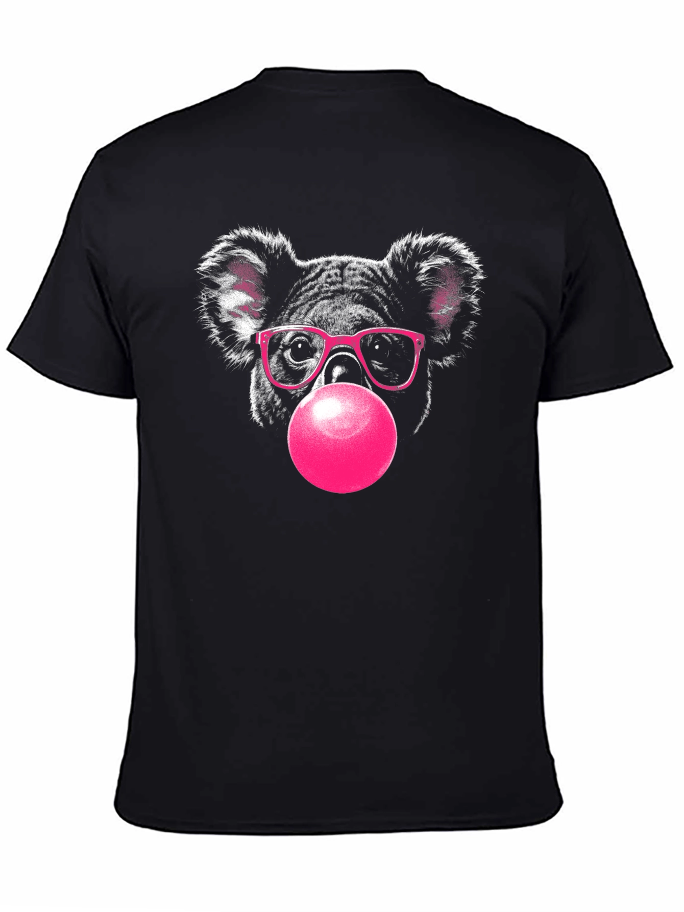 Black Koala Bubble Gum Graphic Tee view 4
