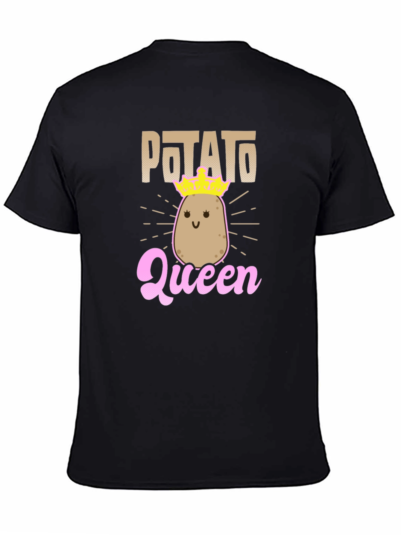 Black Potato Queen T-Shirt view 4