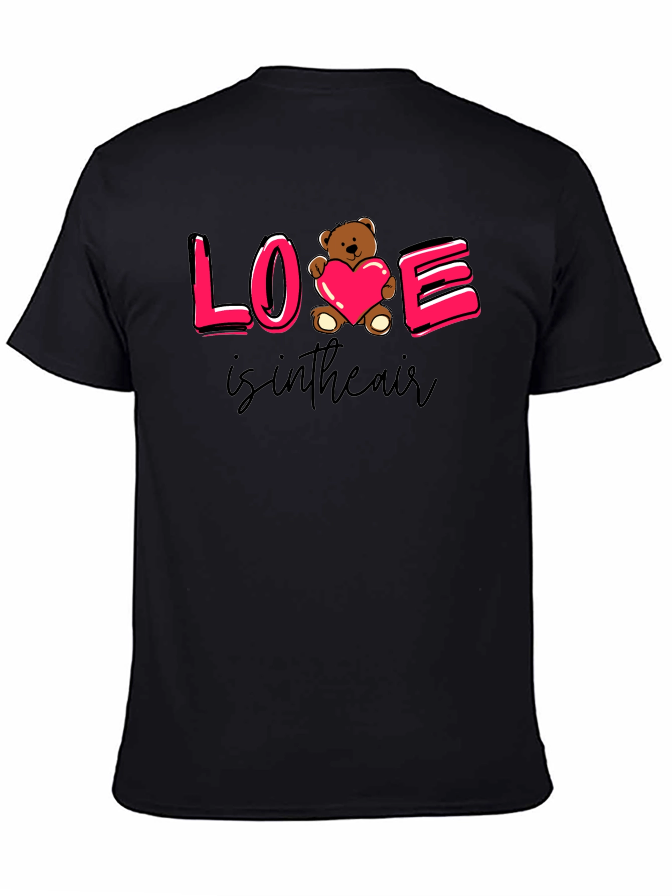 Black Love is in the Air T-Shirt Valentine's Day view 4