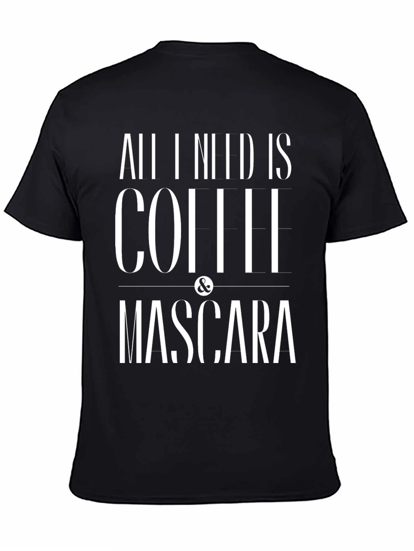 Black Coffee & Mascara Graphic Tee - Black view 4