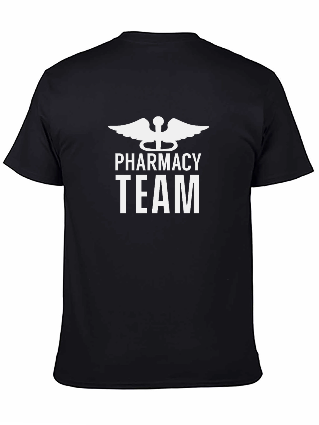 Black Pharmacy Team T-Shirt - Medical Profession Apparel view 4