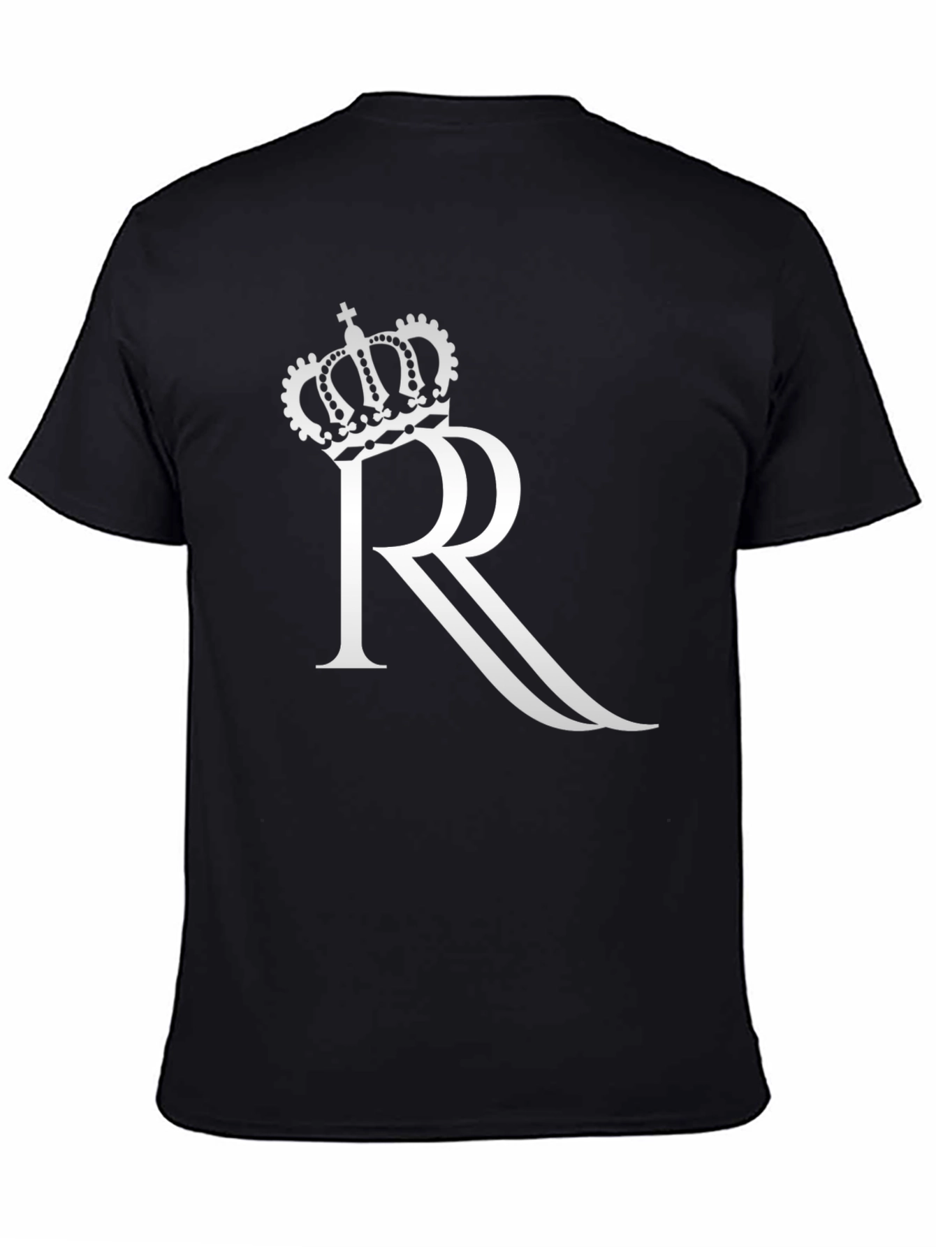 Crown R Graphic Black T-Shirt - 4