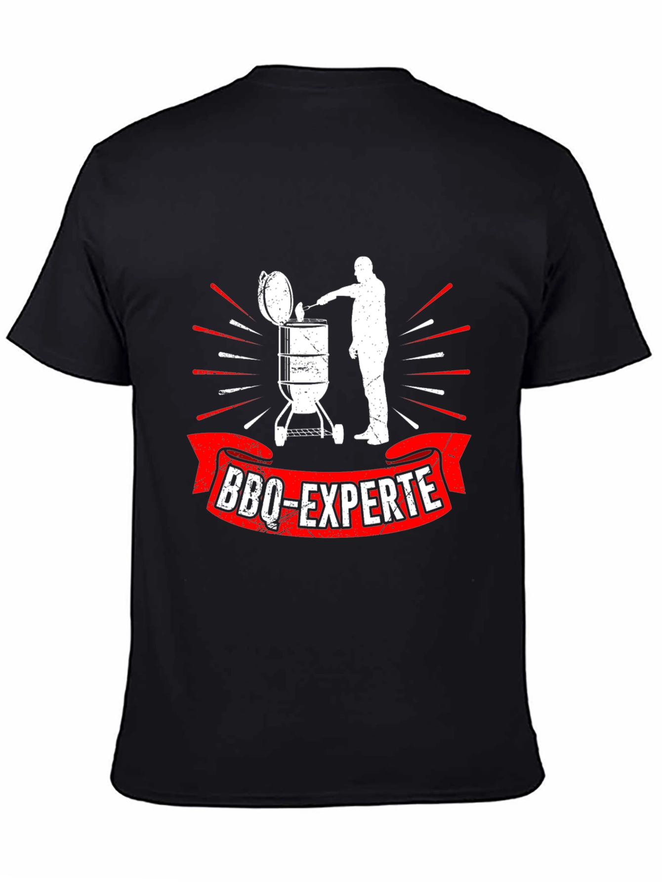 Black BBQ-Experte Graphic T-Shirt view 4