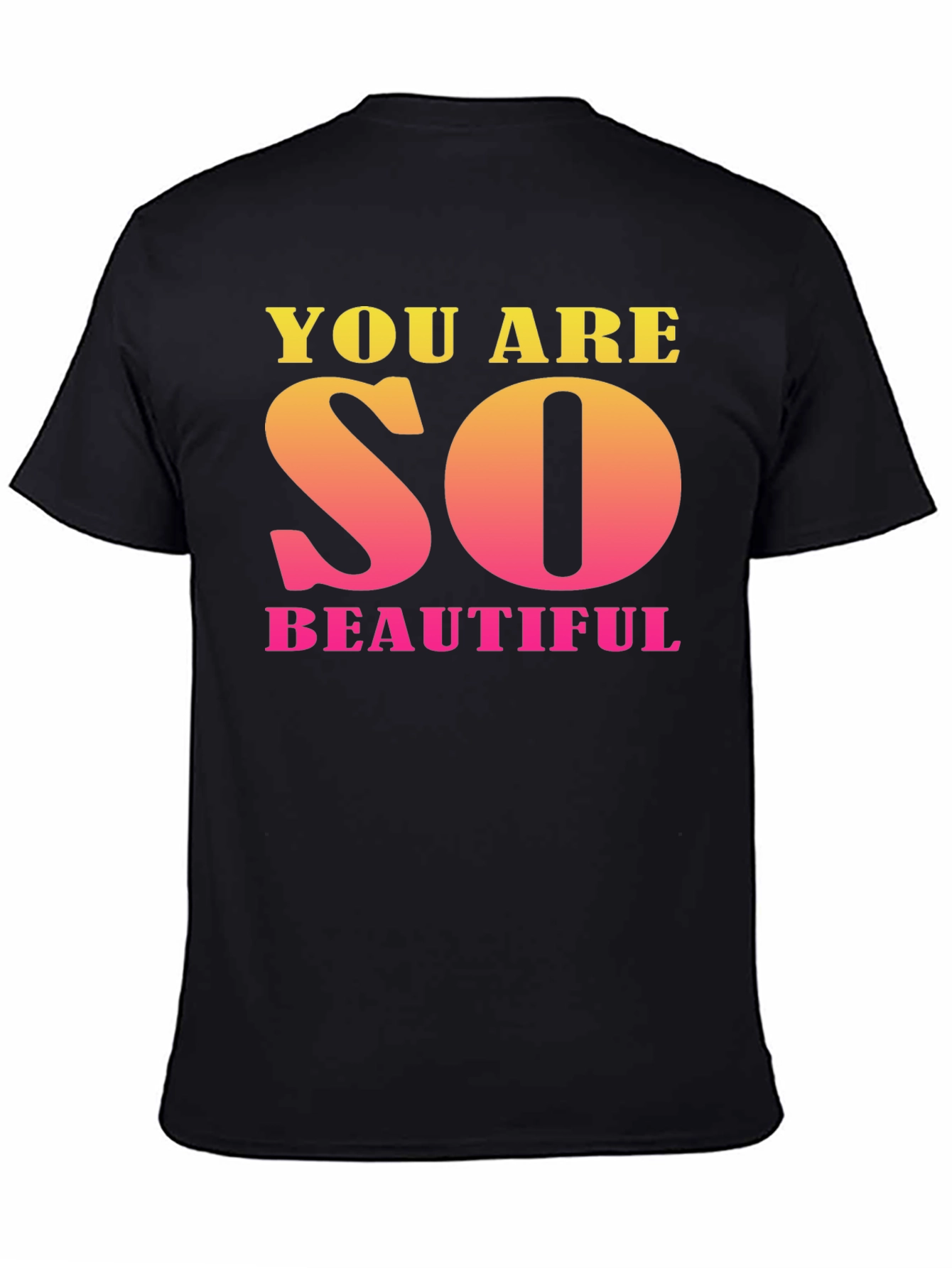 Black You Are So Beautiful Graphic Tee view 4