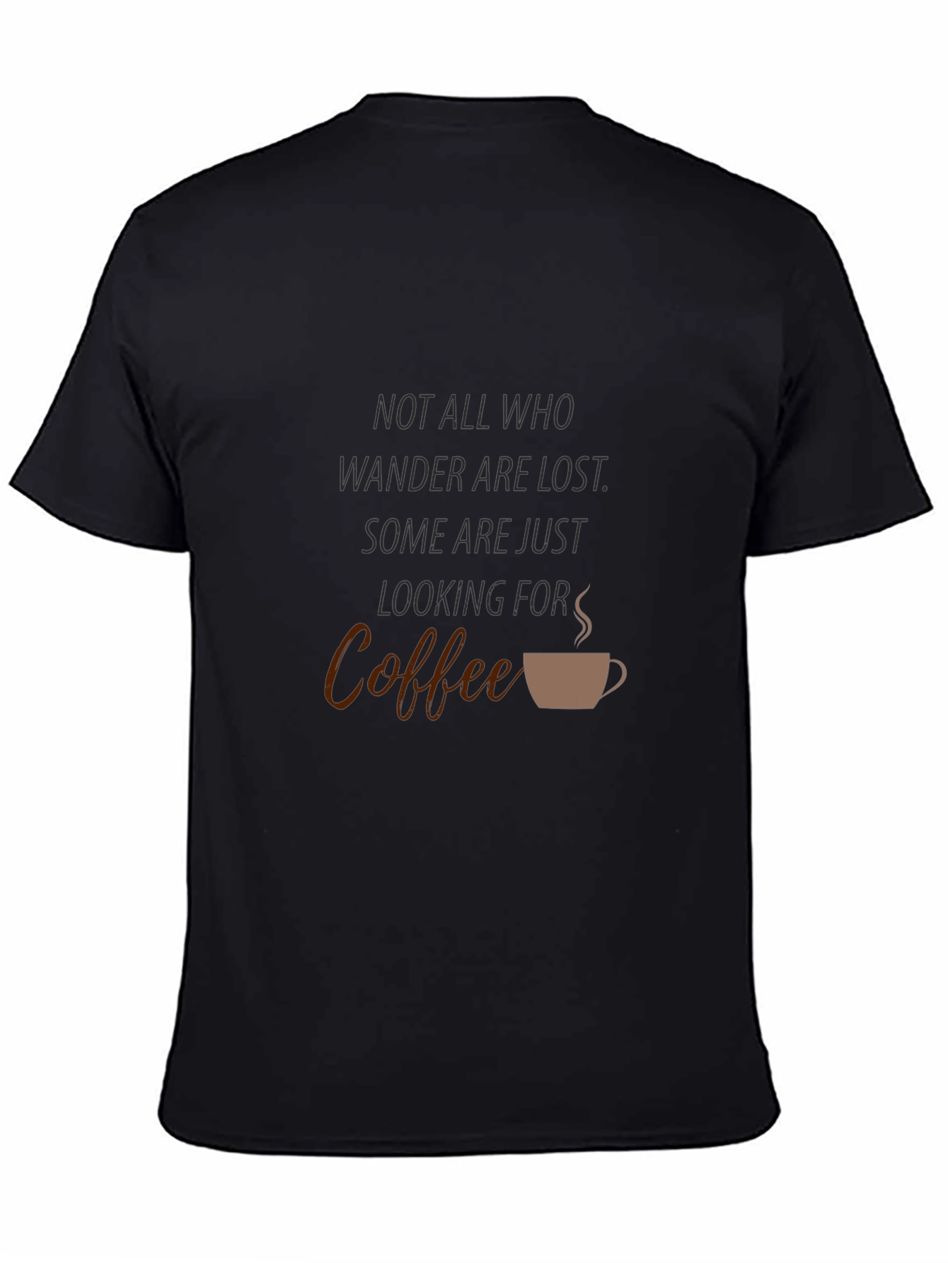 Black Coffee Seeker T-Shirt - Wanderlust Apparel view 4