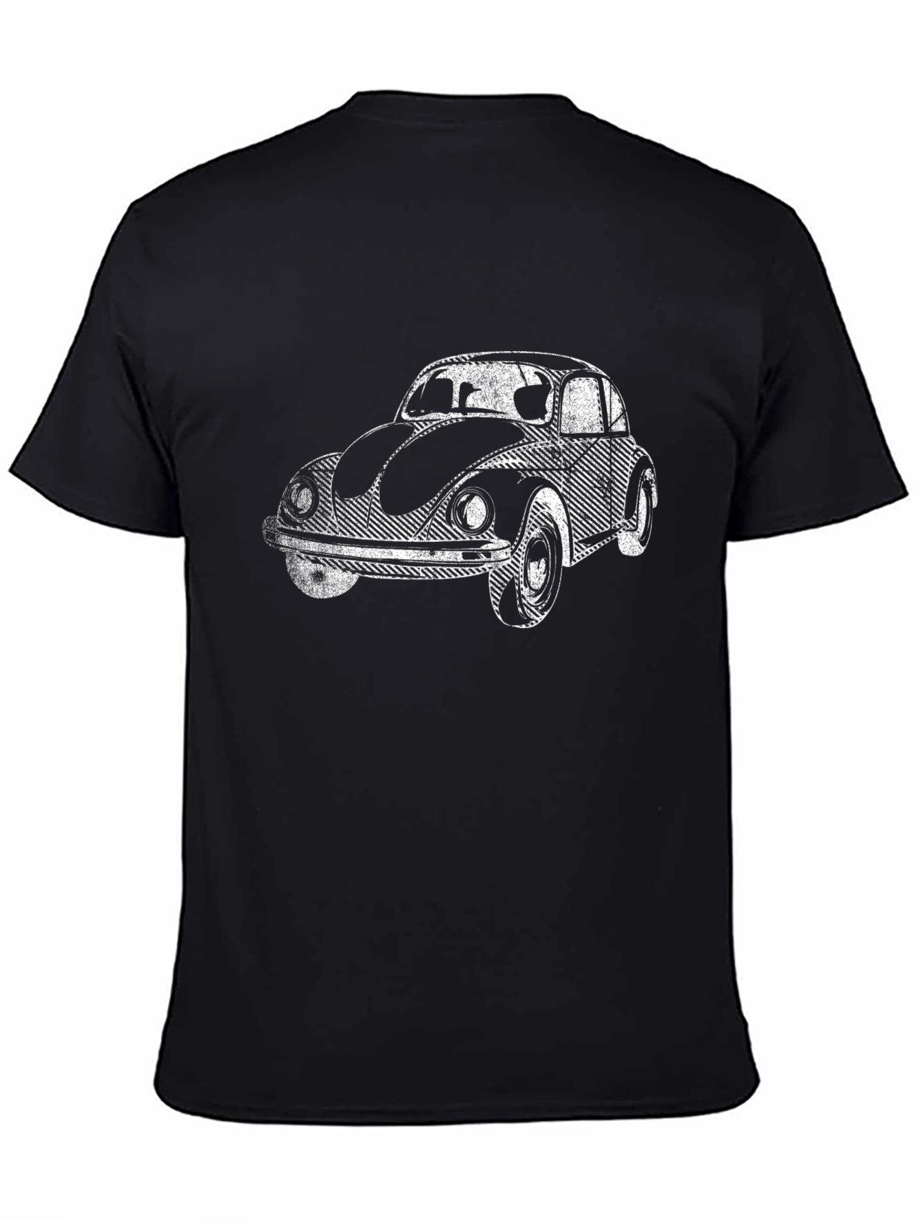 Black Classic Car Graphic Tee - Black view 4