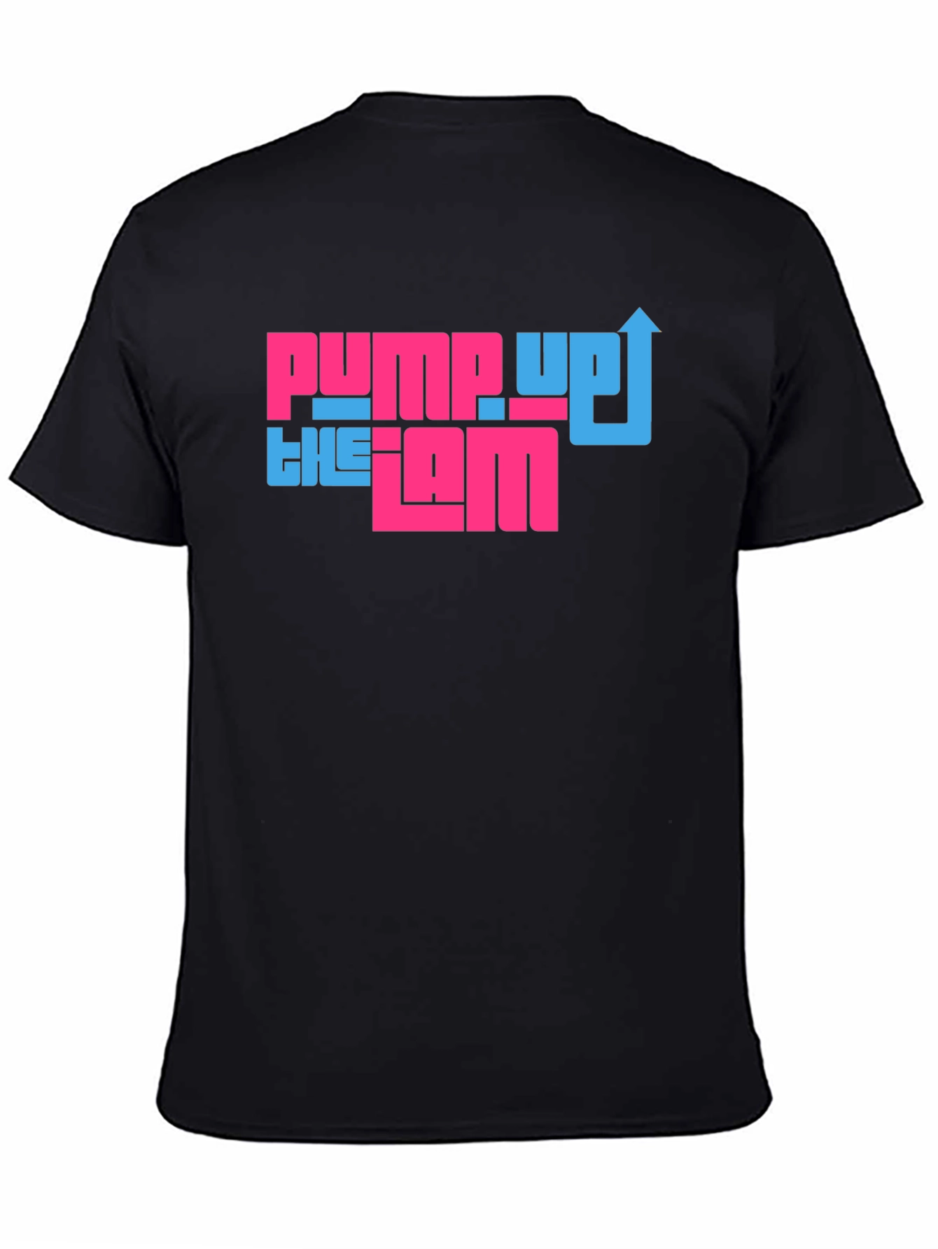 Black Pump Up the Jam Graphic Tee - Cool Retro Design view 4