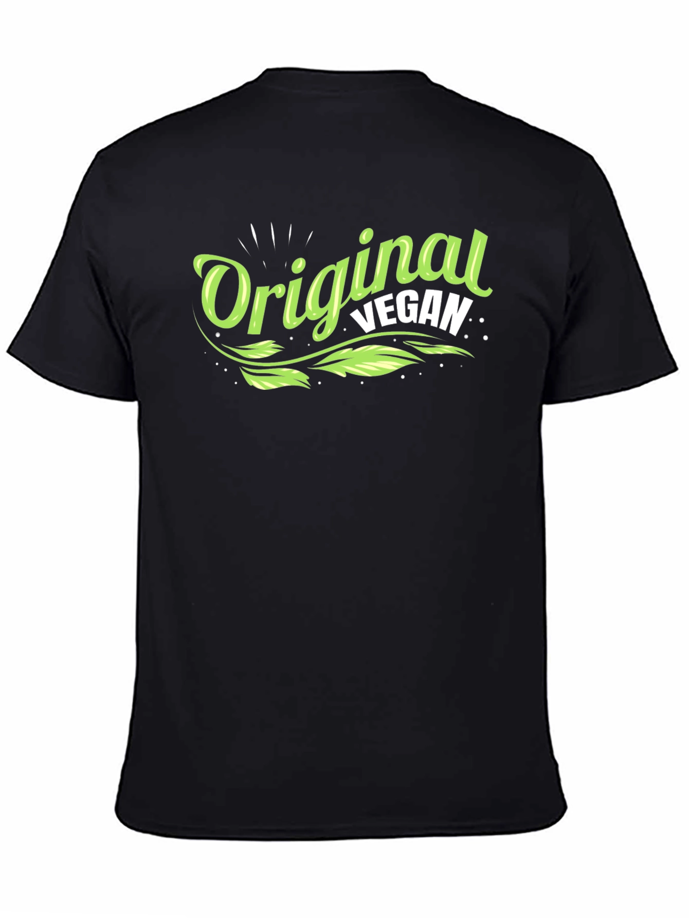 Black Original Vegan Graphic Tee - Stylish & Comfortable view 4