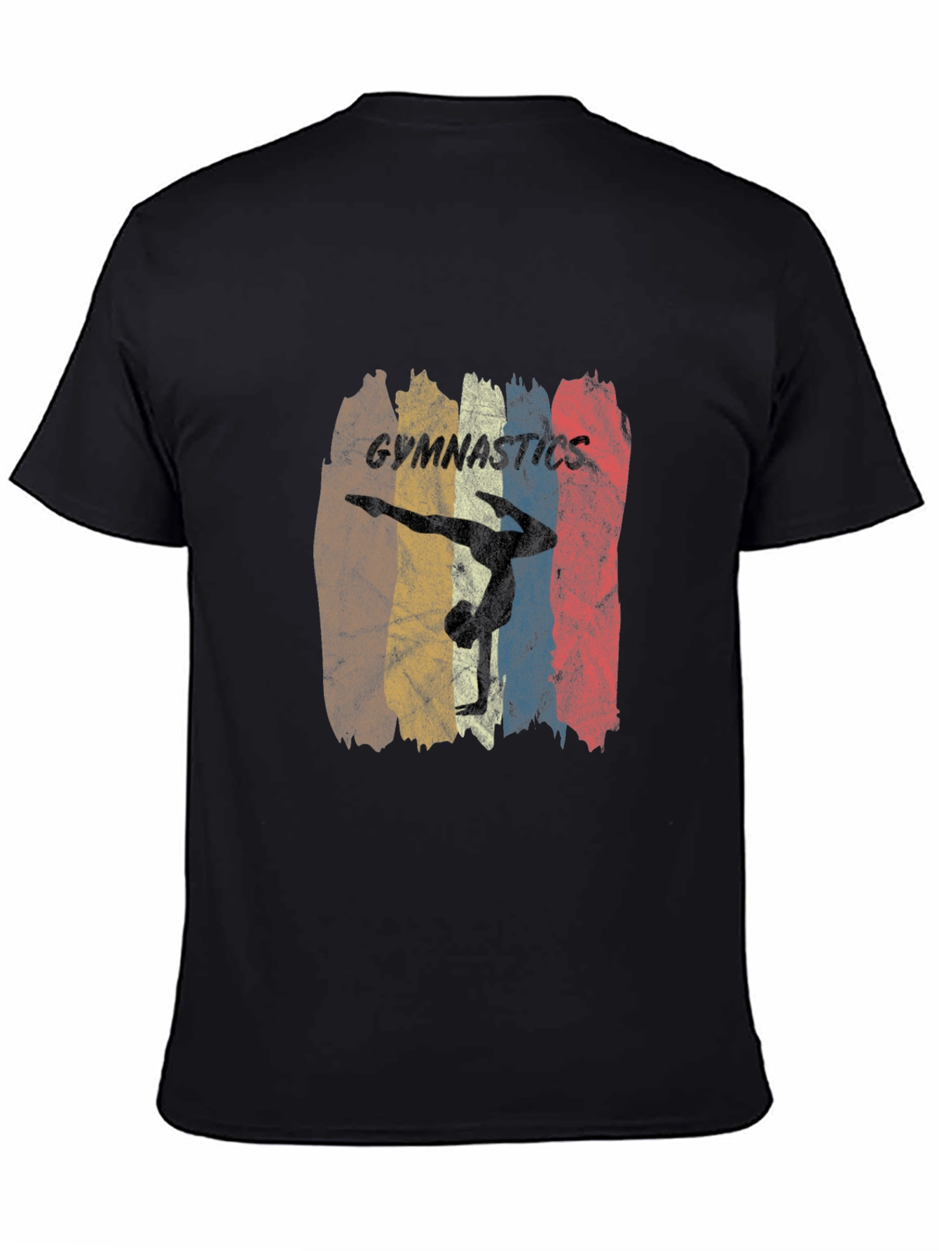 Black Vintage Gymnastics T-Shirt view 4