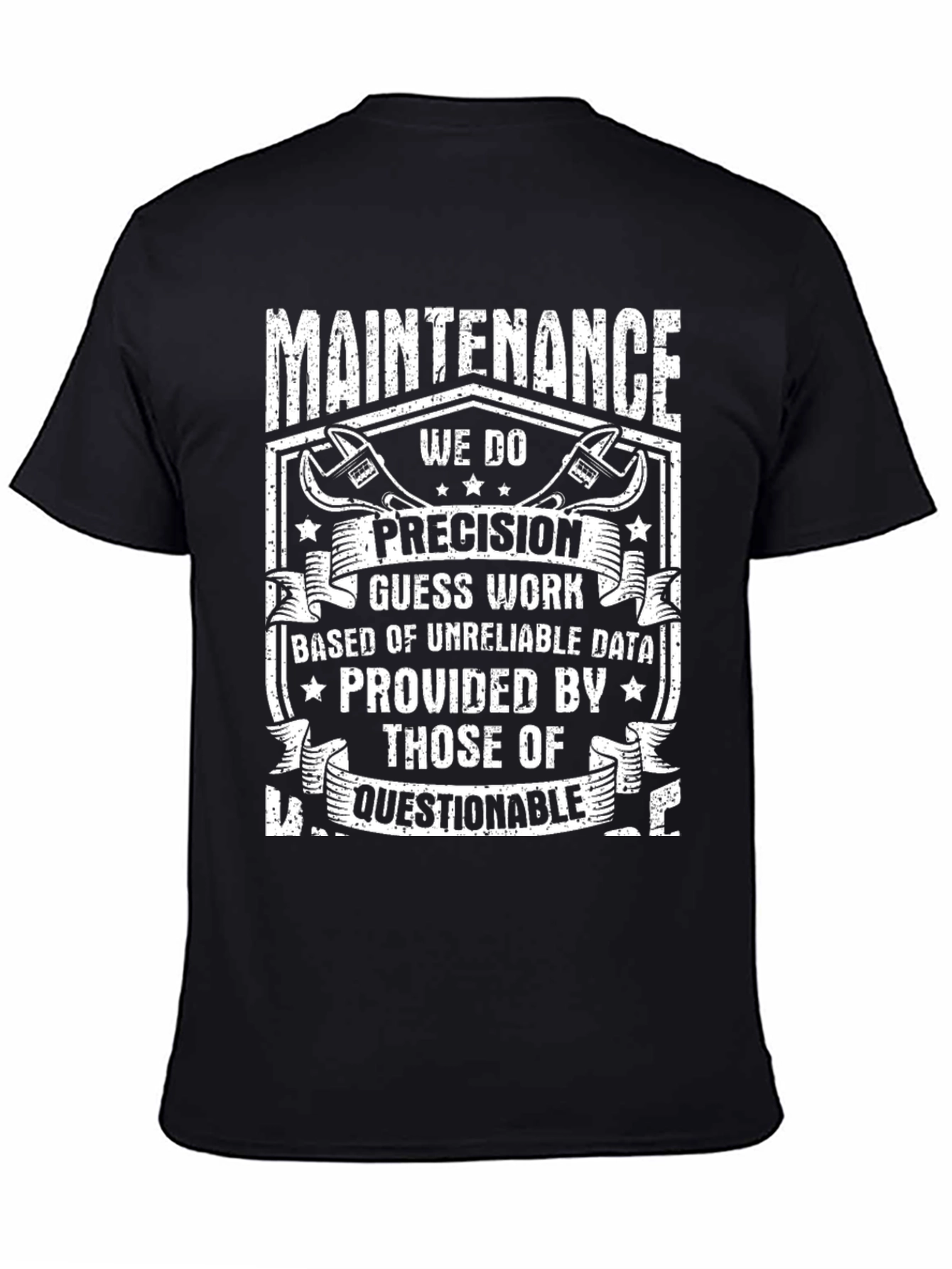 Black Maintenance Precision Graphic Tee view 4