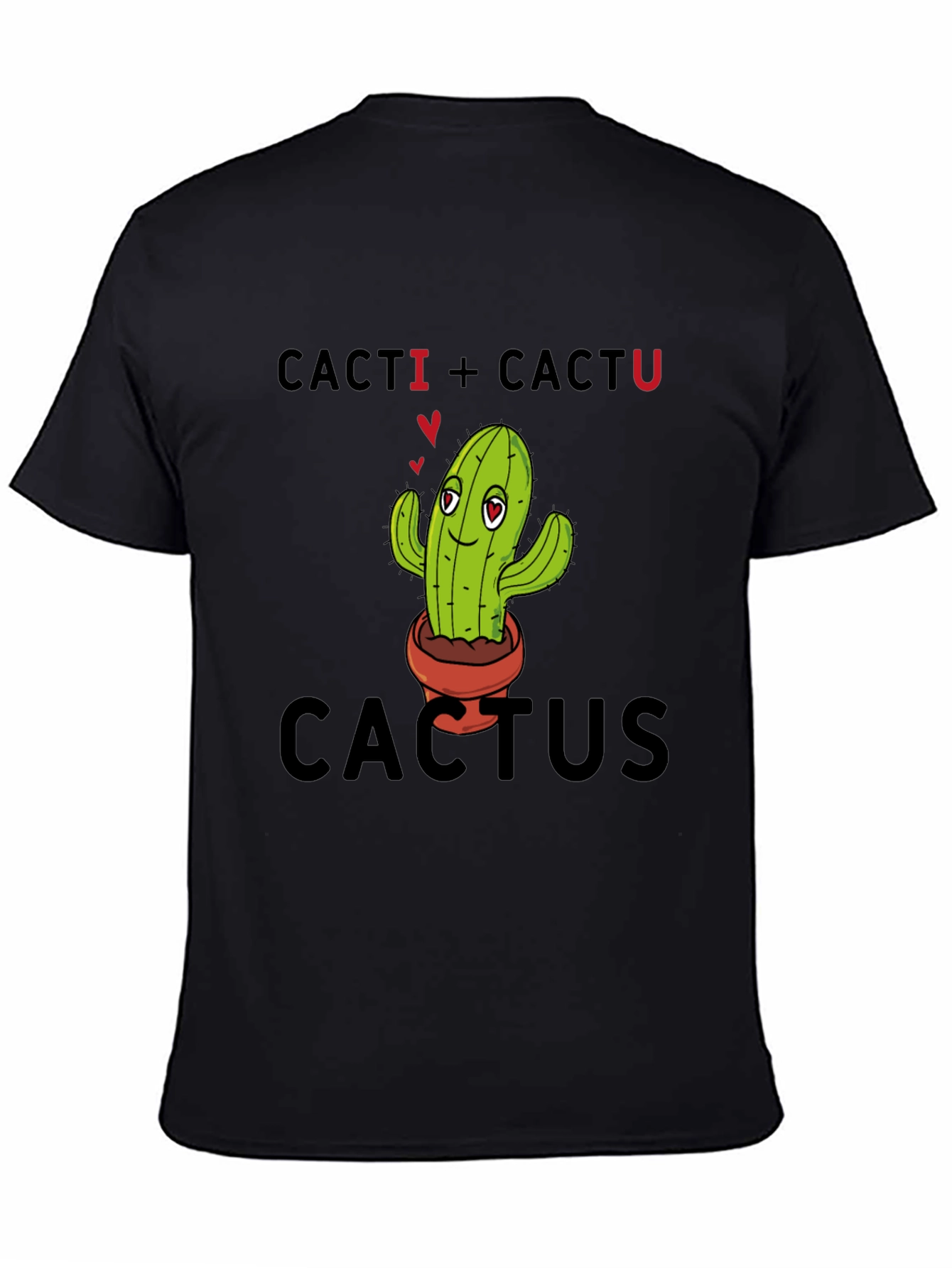 Black Cacti + Cactu Cactus T-Shirt view 4