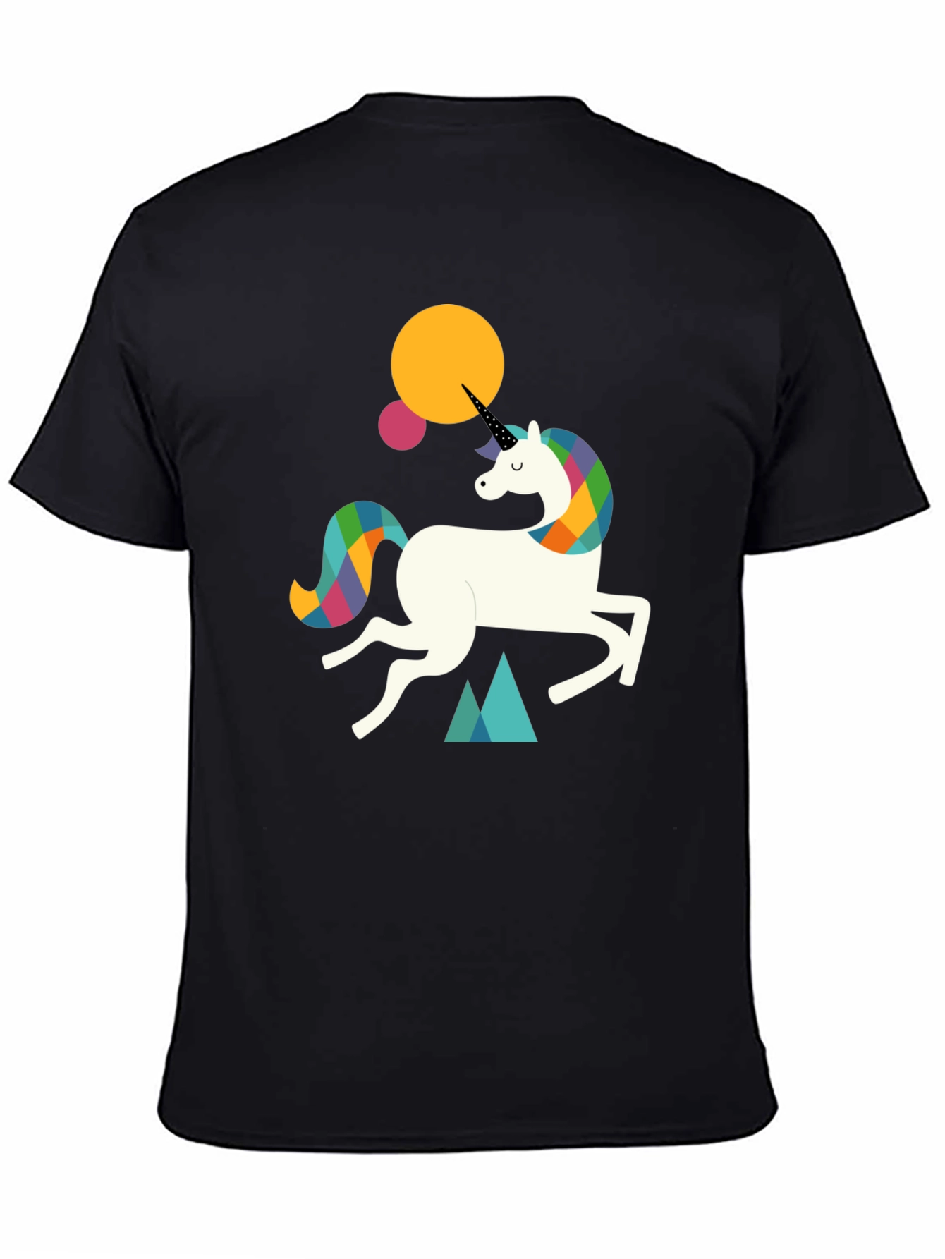 Black Unicorn Graphic Tee - Fun & Stylish Black T-Shirt view 4