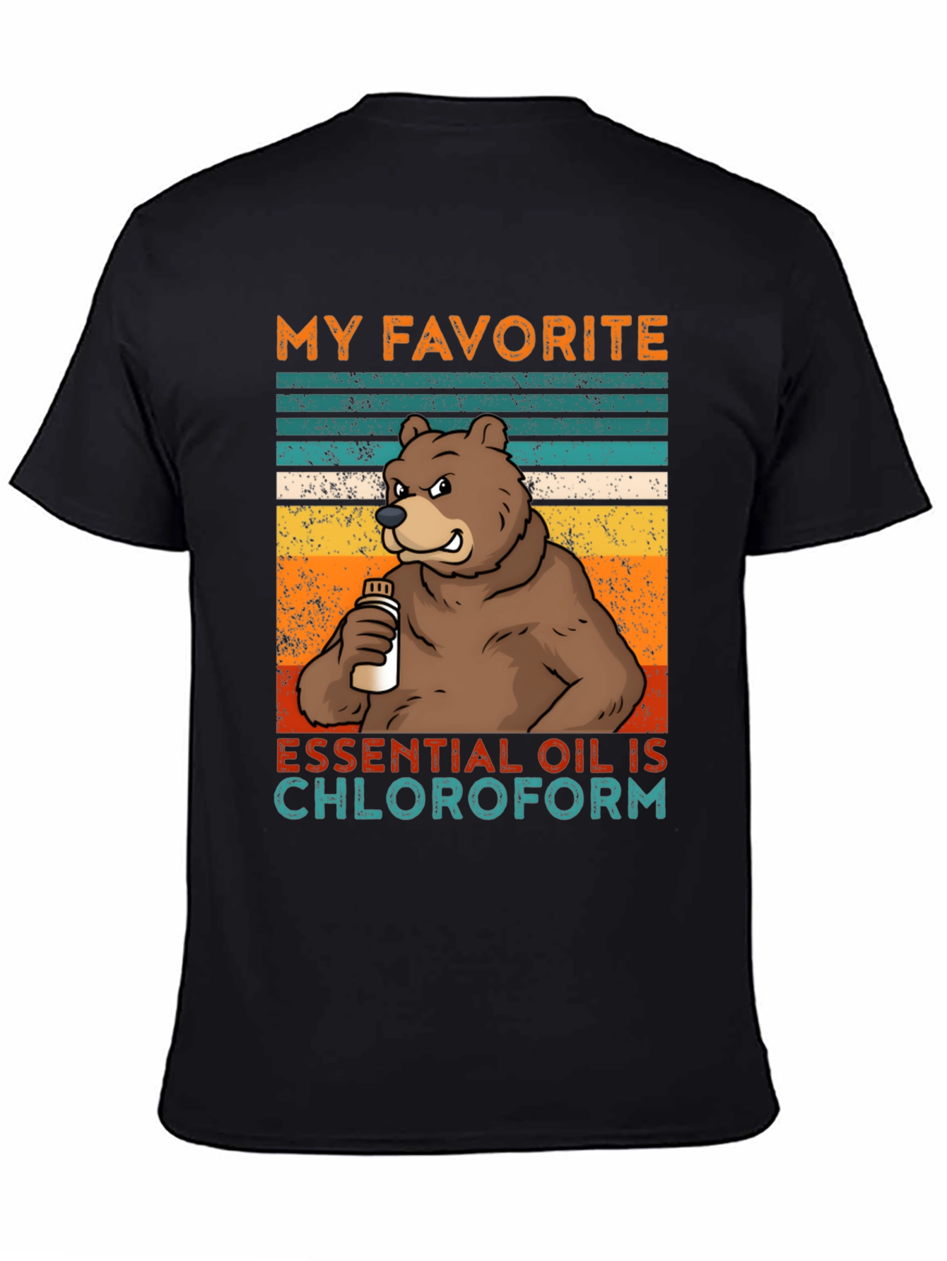 Black My Favorite Essential Oil T-Shirt view 4