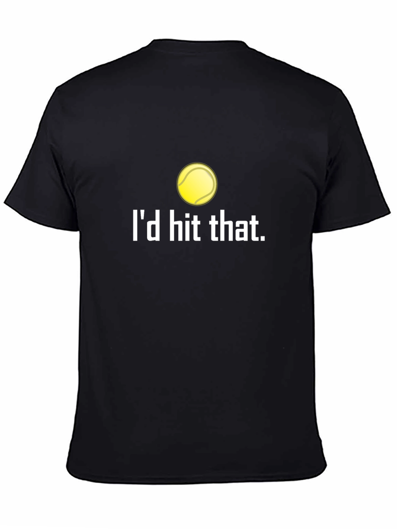 Black I'd Hit That Tennis Graphic Tee view 4