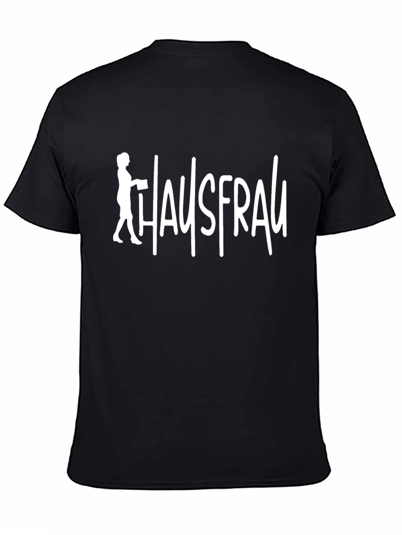 Black Hausfrau Graphic Tee - Novelty T-Shirt view 4