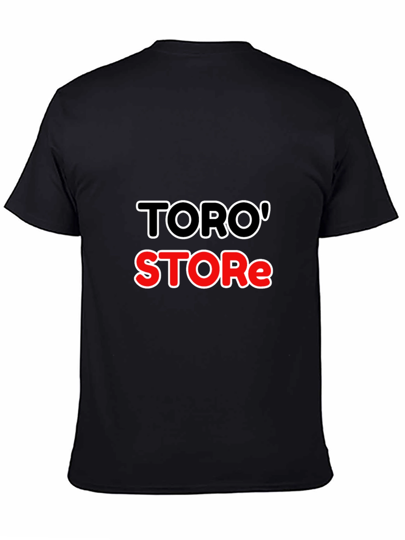 Black TORO' STORE Black Graphic Tee - Modern Streetwear view 4