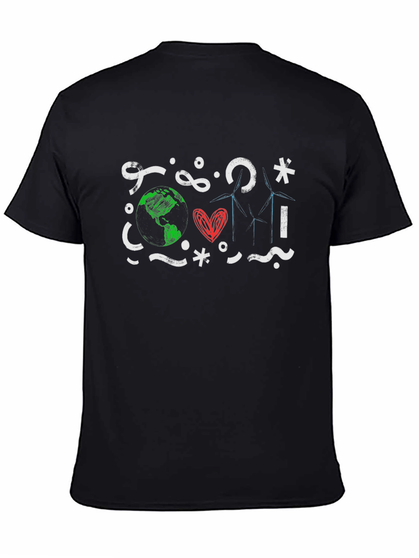 Black Eco-Friendly Graphic T-Shirt view 4