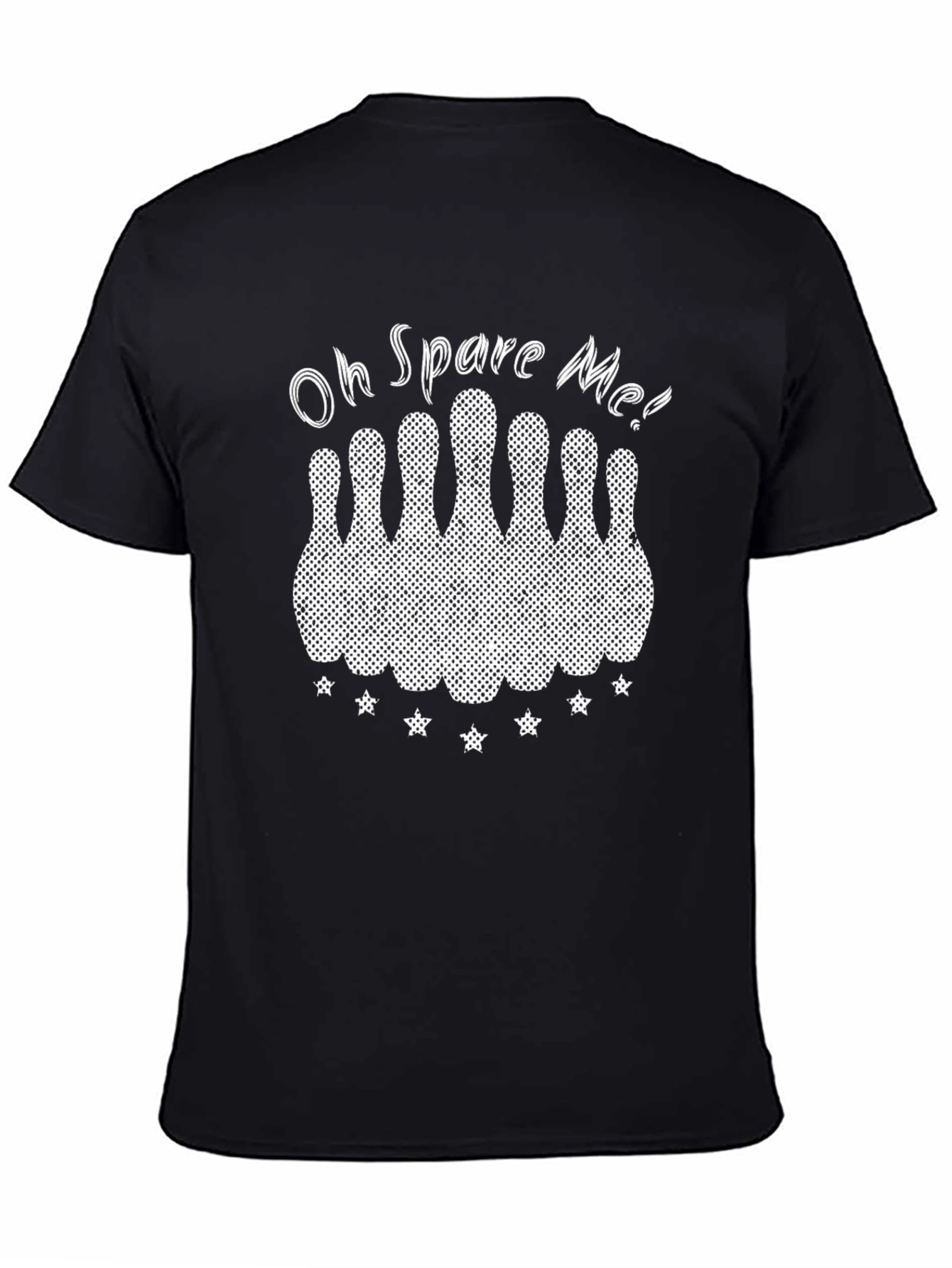 Black Oh Spare Me Bowling T-Shirt view 4