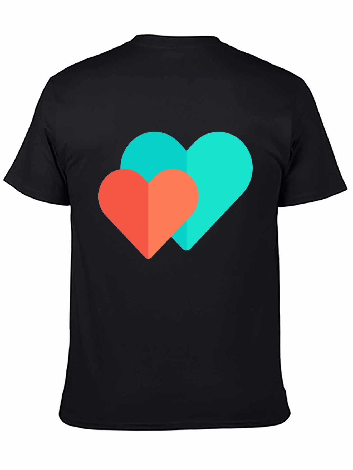 Black Heart Graphic Black T-Shirt view 4
