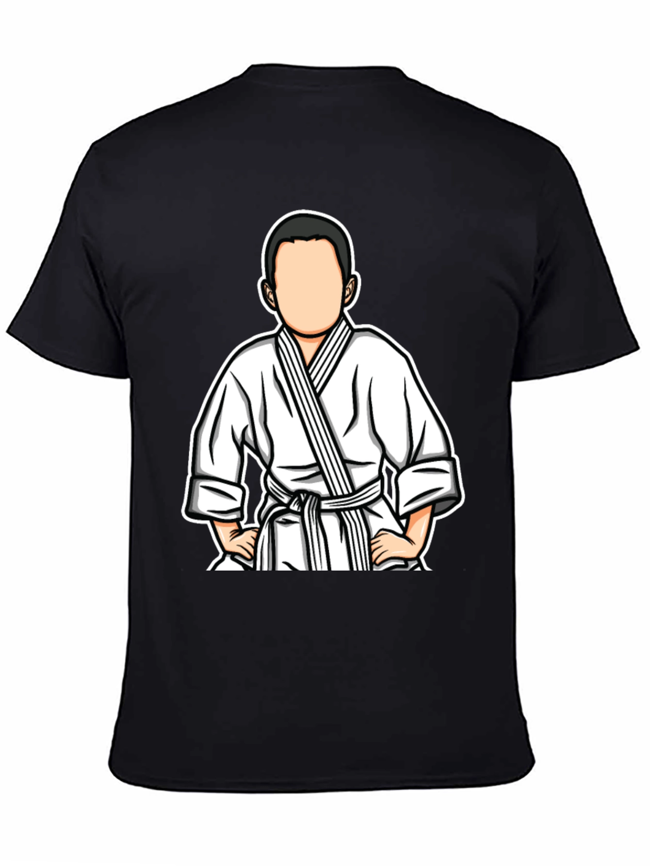 Black Karate Kid Tee - Cool Martial Arts Graphic T-Shirt view 4