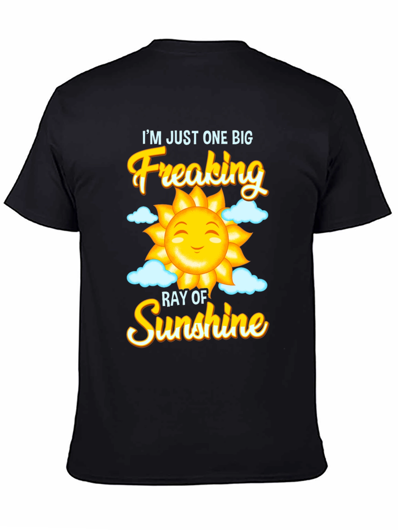 Black Funny Sunshine Graphic Tee view 4