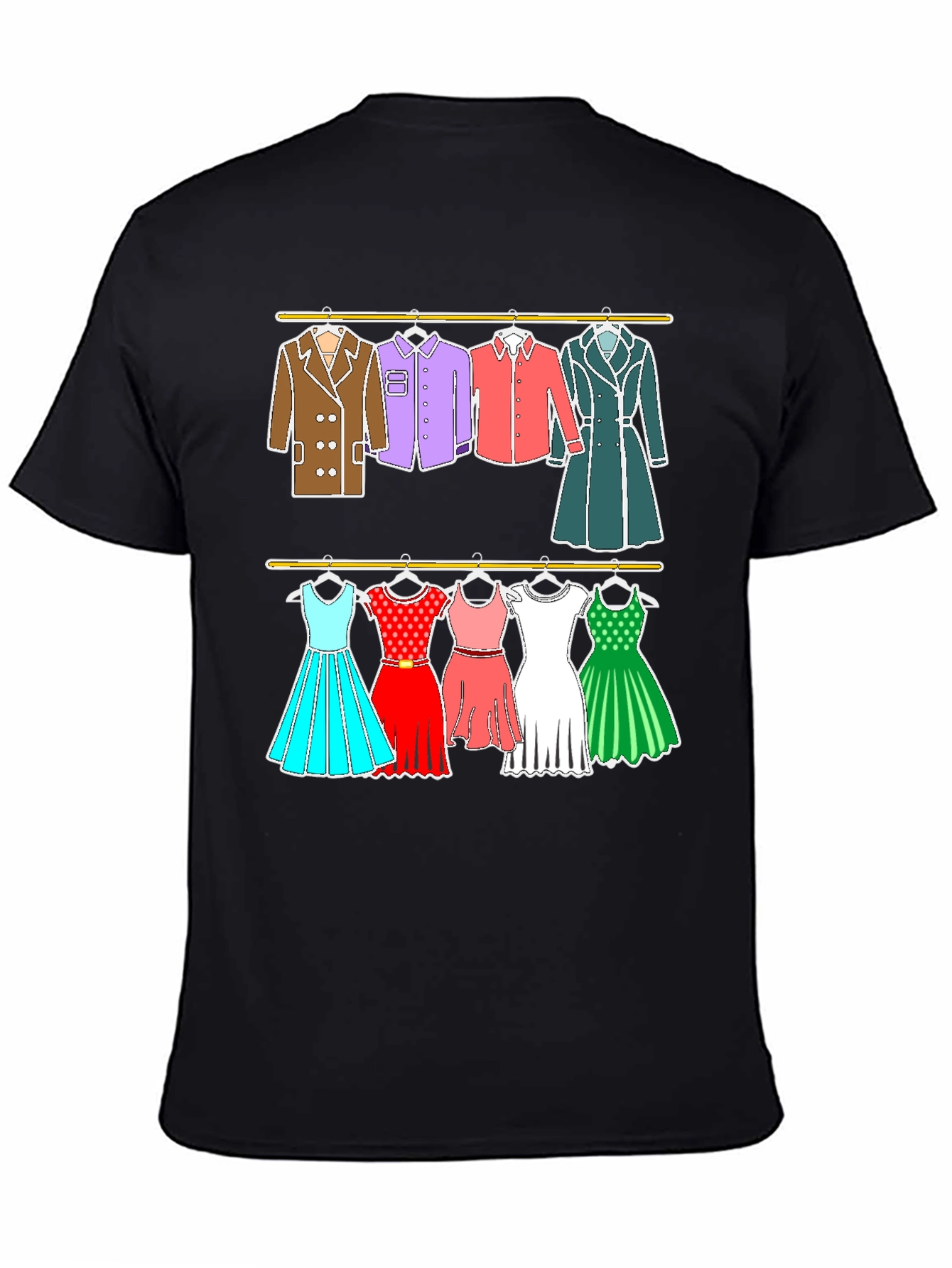 Black Clothes Rack T-Shirt view 4