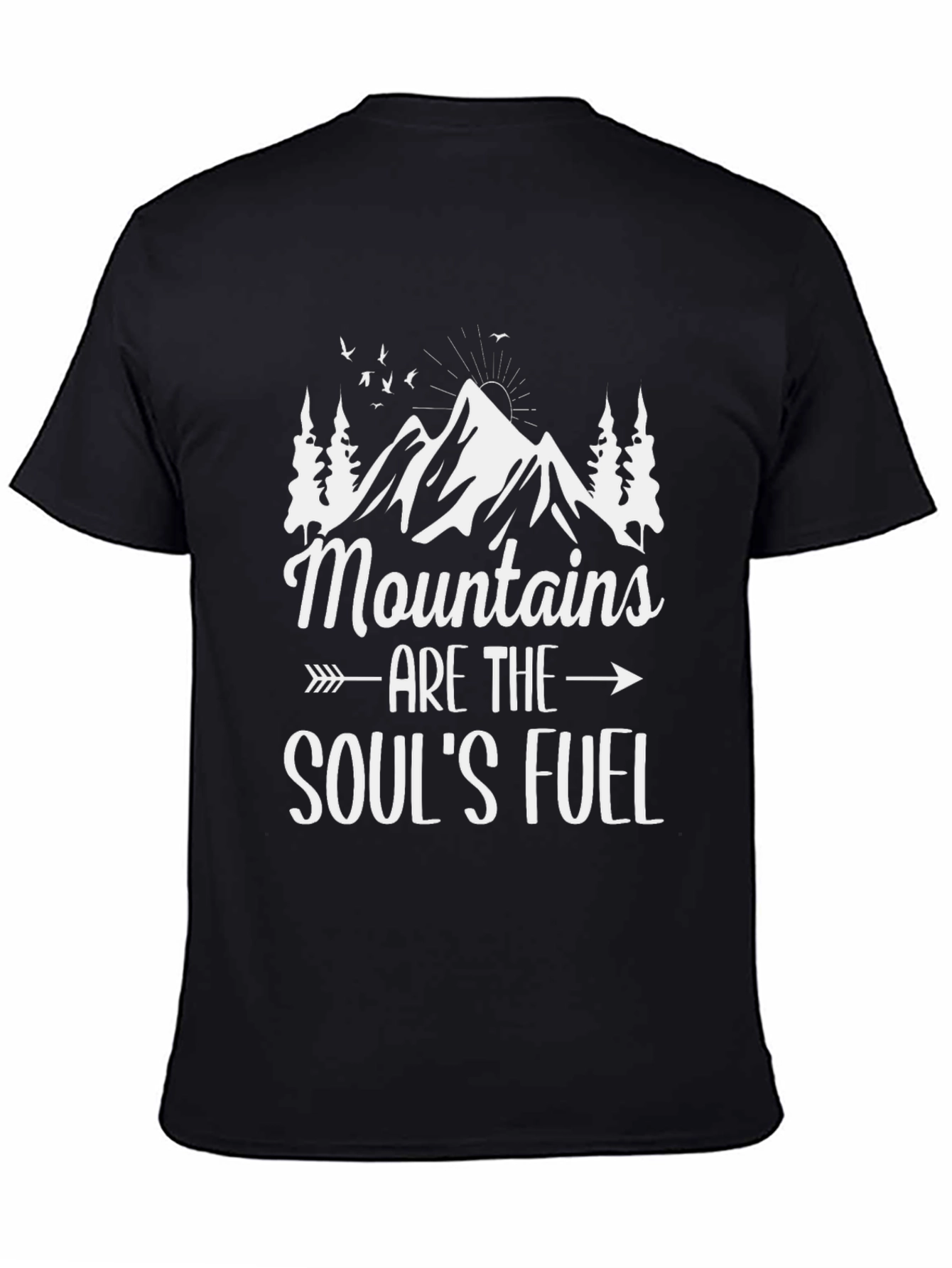 Black Mountains are the Soul's Fuel Graphic Tee view 4