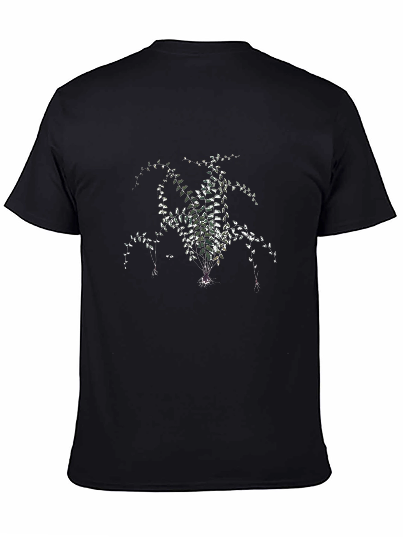 Black Botanical Black T-Shirt view 4