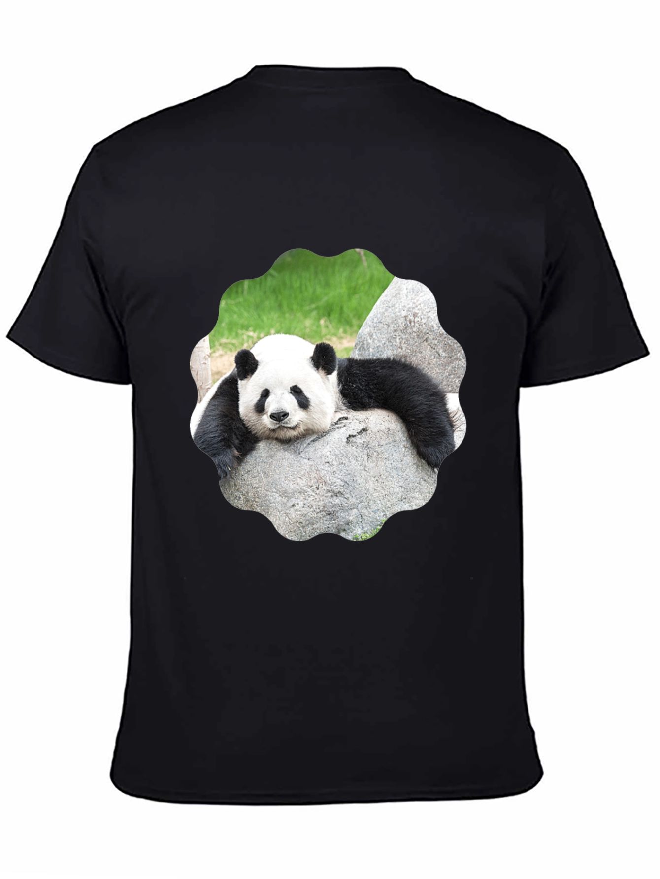 Black Panda Bear Graphic Tee - Cool Animal Lover Shirt view 4