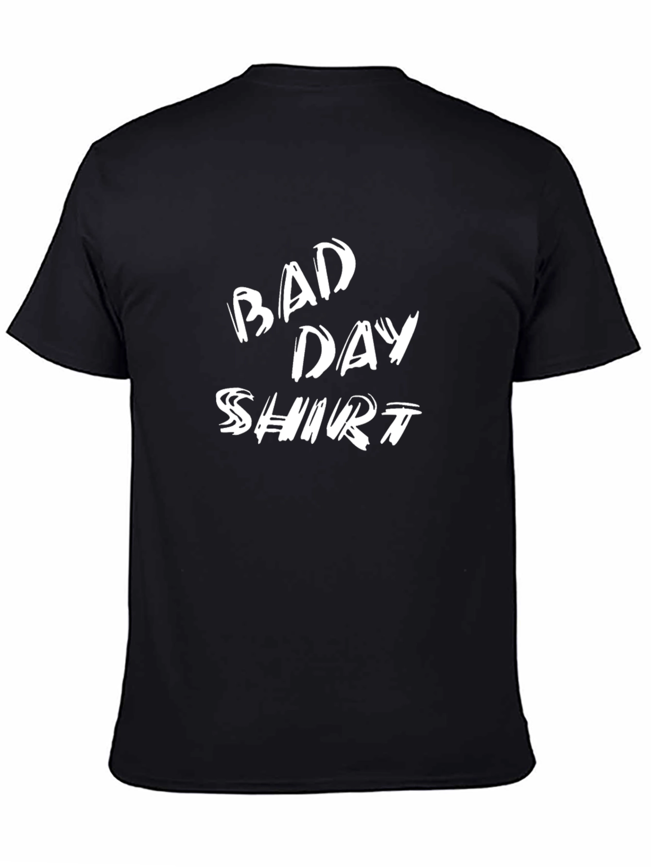Black Bad Day Shirt Black Graphic Tee view 4