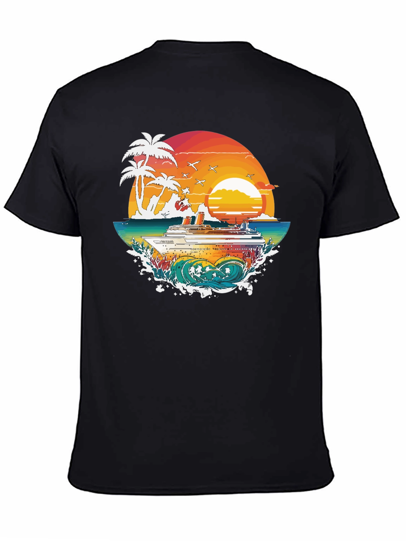 Tropical Cruise Graphic Tee - Island Vibes - 4